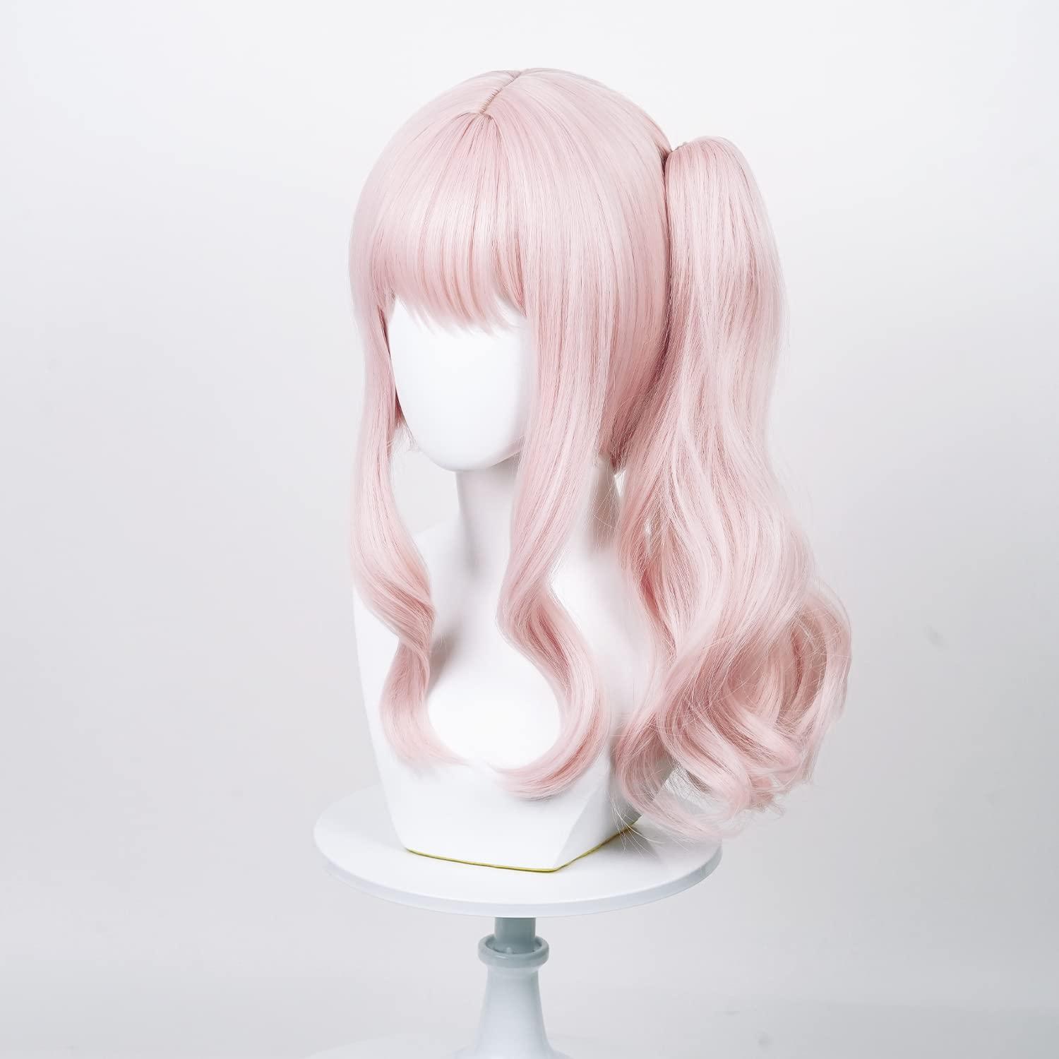 Pink Ponytail Wig for Mizuki Akiyama Cosplay Wig Costume Girls Women Anime PJSK Long Ponytails Wigs for Halloween Christmas with Cap (Pink) - Image 3
