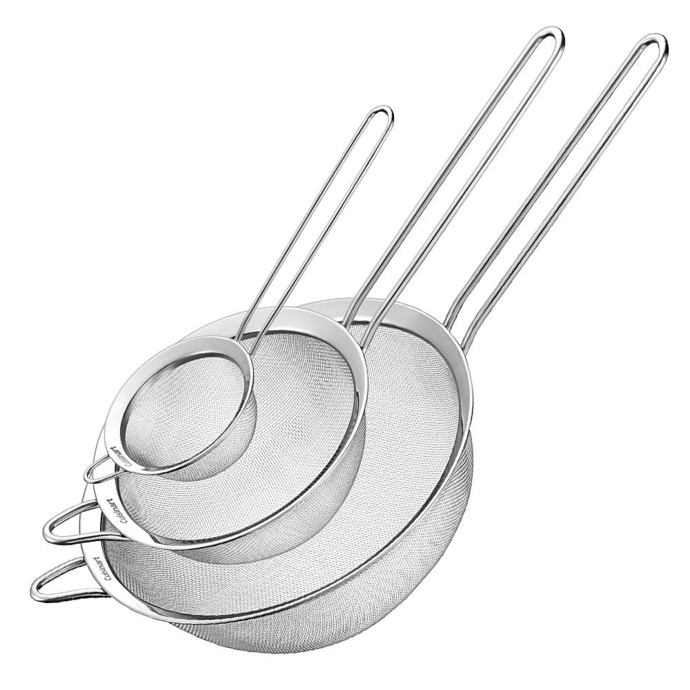 Cuisinart Mesh Strainers, 3 Count (Pack of 1) Set, CTG-00-3MS Silver