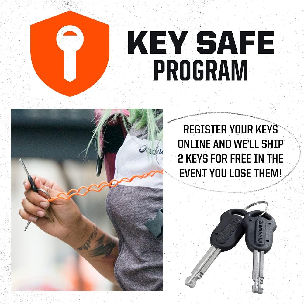 Kryptonite Evolution Mini-7 Bike U-Lock with Cable, Heavy Duty Anti-Theft Bicycle U Lock, 13mm Shackle and 10mm x4ft Length Security Cable with Mounting Bracket and Keys - Image 9