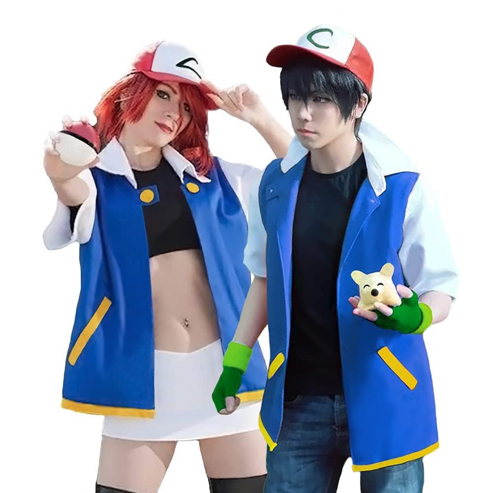 Laahoem Unisex Trainer Hoodie Anime Cosplay Costumes Jacket Gloves Hat Set