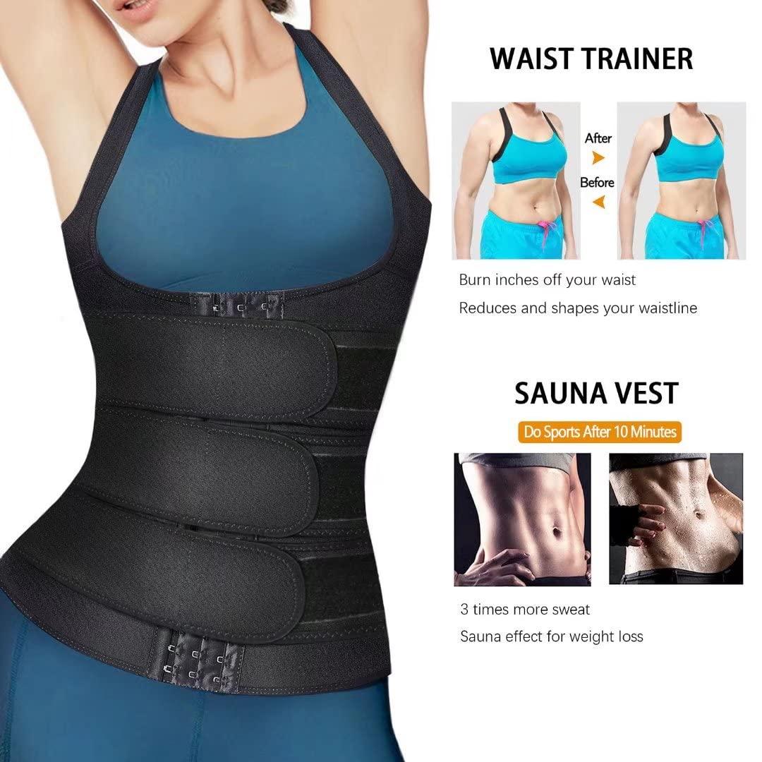 HOPLYNN Neoprene Sauna Sweat Waist Trainer Corset Trimmer Vest for Women Tummy Control, Waist Cincher Body Shaper - Image 3
