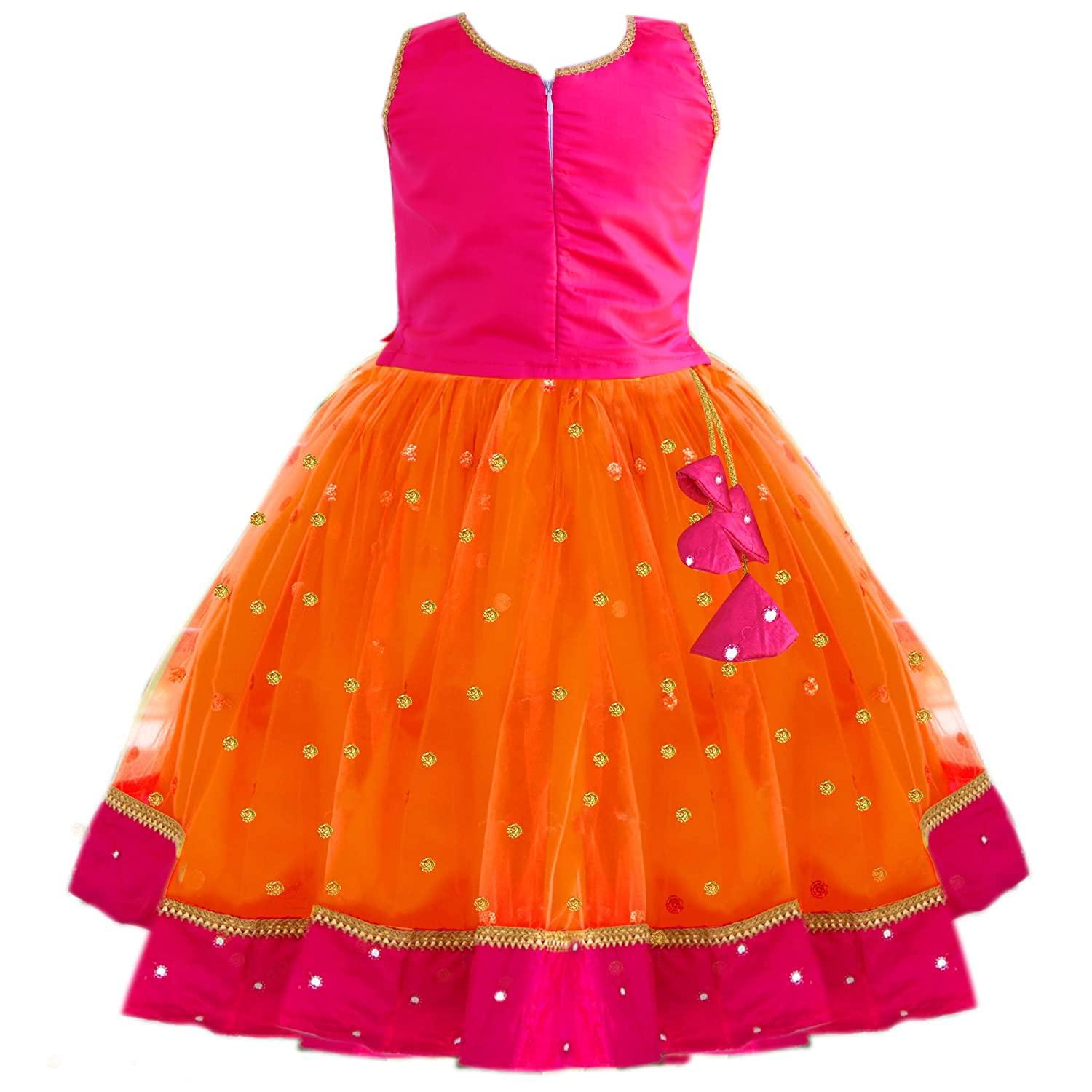 Stanwells Kids Baby Girl's Net Readymade Lehenga Choli - Image 5