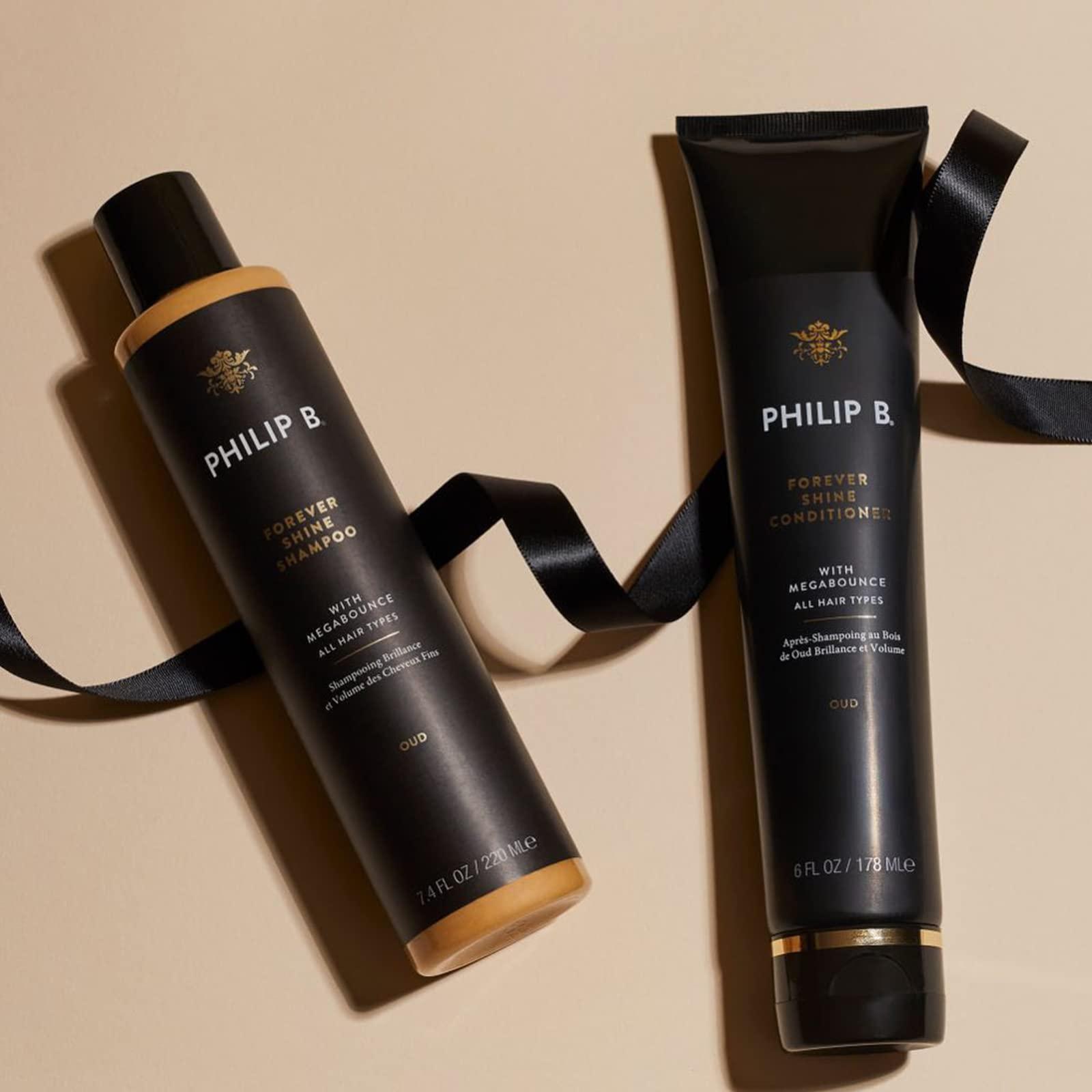 PHILIP B. Forever Shine Hair Conditioner With Notes of Pure Oud, 32 oz. (947 ml) - With Megabounce, Add Volume & Shine for Days, For All Hair Types - Image 7