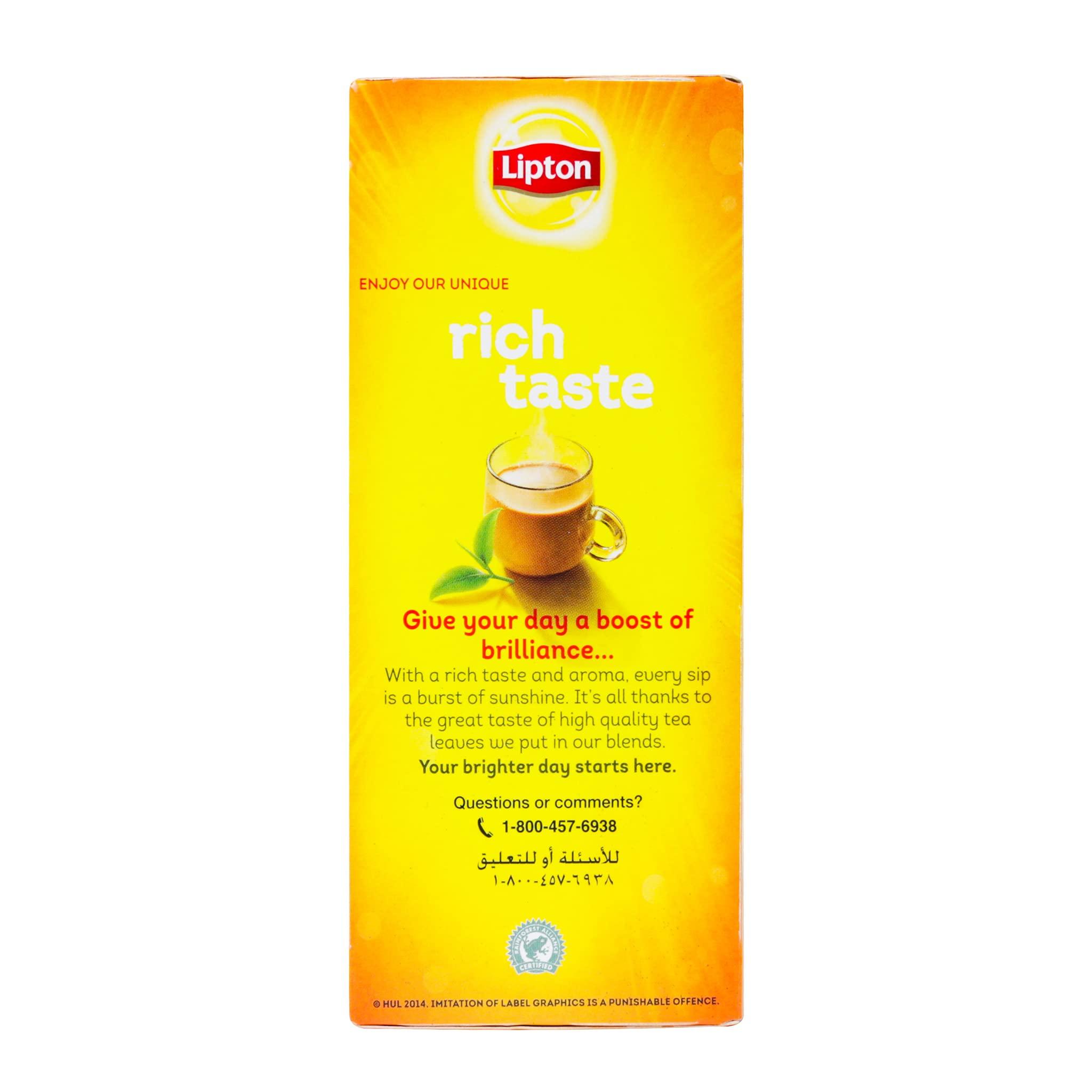 Lipton Yellow Label Tea | International Blend | Lipton Tea Bags |Black Tea| Premium Quality | 200 Grams (Pack of 1) - Image 7