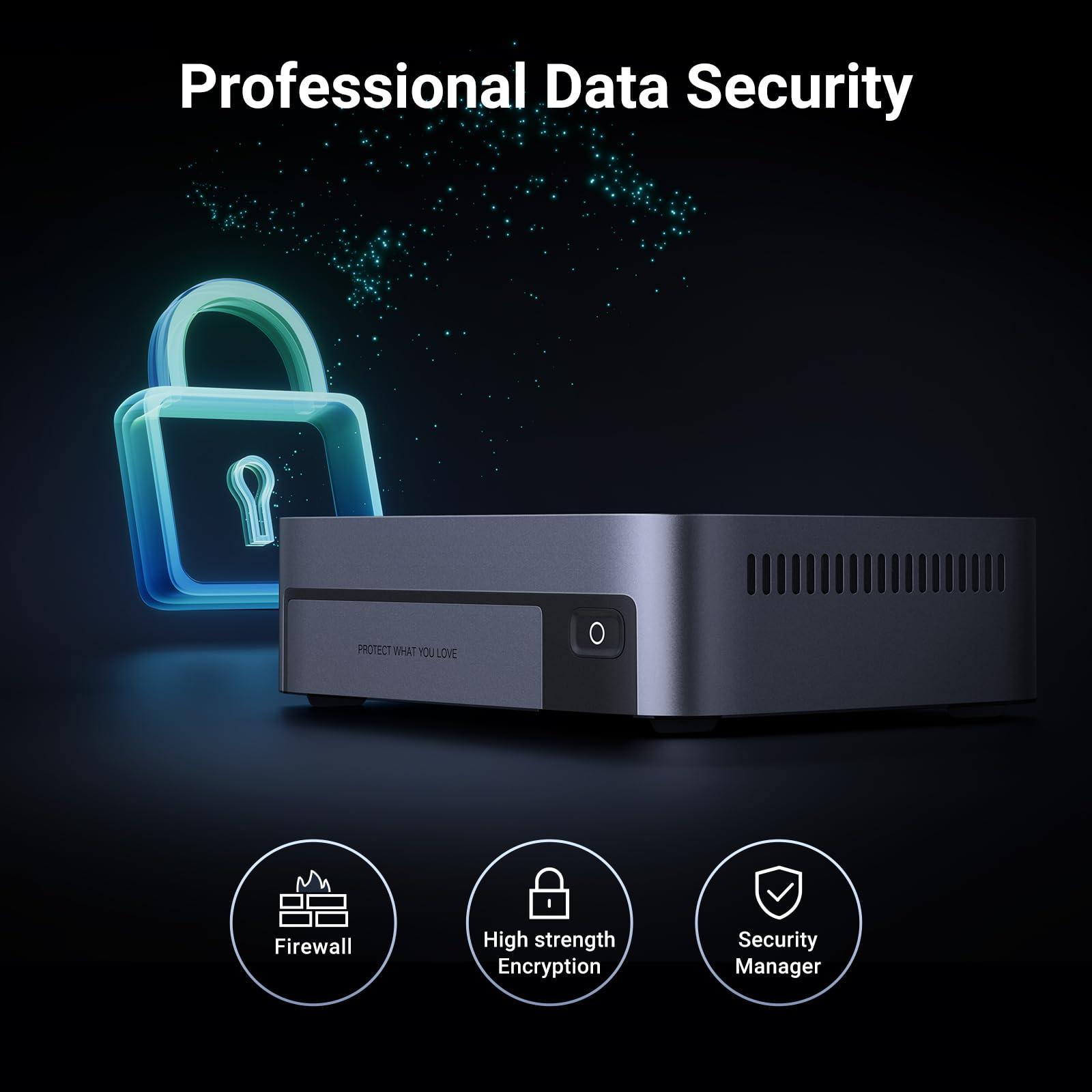 UGREEN NASync DXP480T Plus 4 Bay All-Flash SSD NAS, Intel i5 1235u 10-Core CPU, 8GB DDR5 RAM, 128G SSD, 10GbE Port, Wi-Fi 6, 4 * M.2 NVMe Slots, 8K HDMI, 2 * TBT4, Network Attached Storage (Diskless) - Image 8