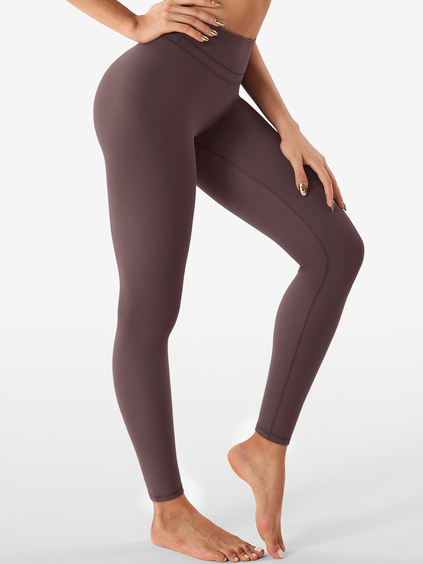 YEOREO Women's Workout Gym Leggings Julissa Hidden Scrunch Butt Sculpting Compression Mid Rise V Back Yoga Leggings 26" - Image 3