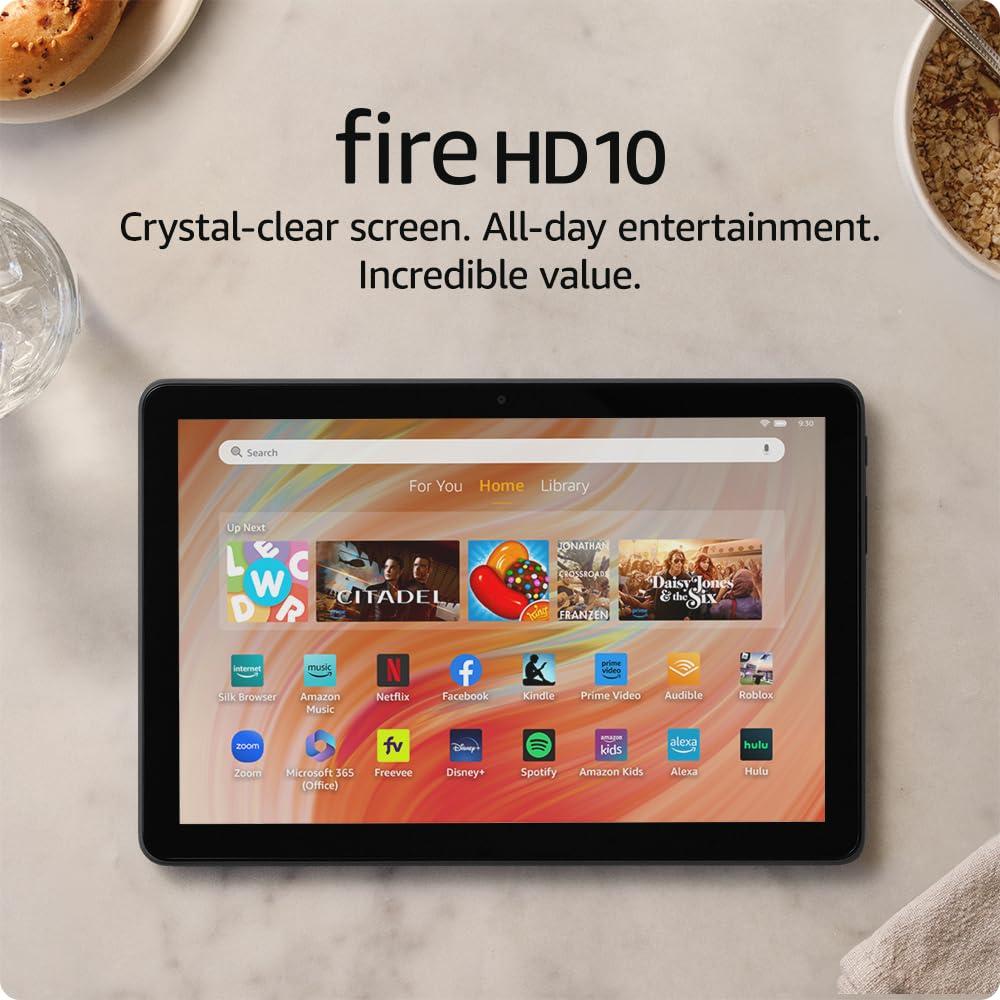 Amazon Fire HD 10 tablet (newest model) built for relaxation, 10.1" vibrant Full HD screen, octa-core processor, 3 GB RAM, 32 GB, Black - Image 7