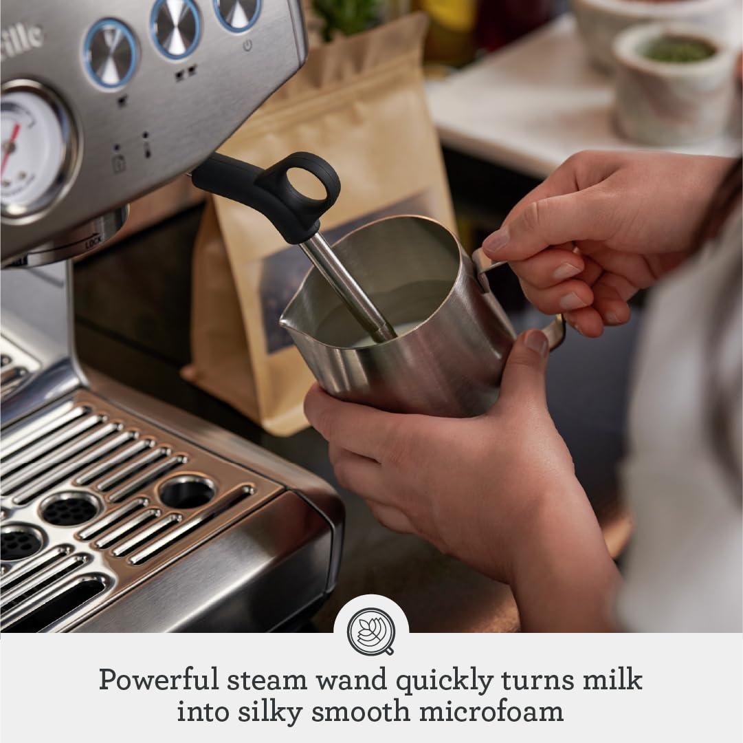 Breville Barista Express Impress Espresso Machine BES876BSS, Brushed Stainless Steel - Image 6
