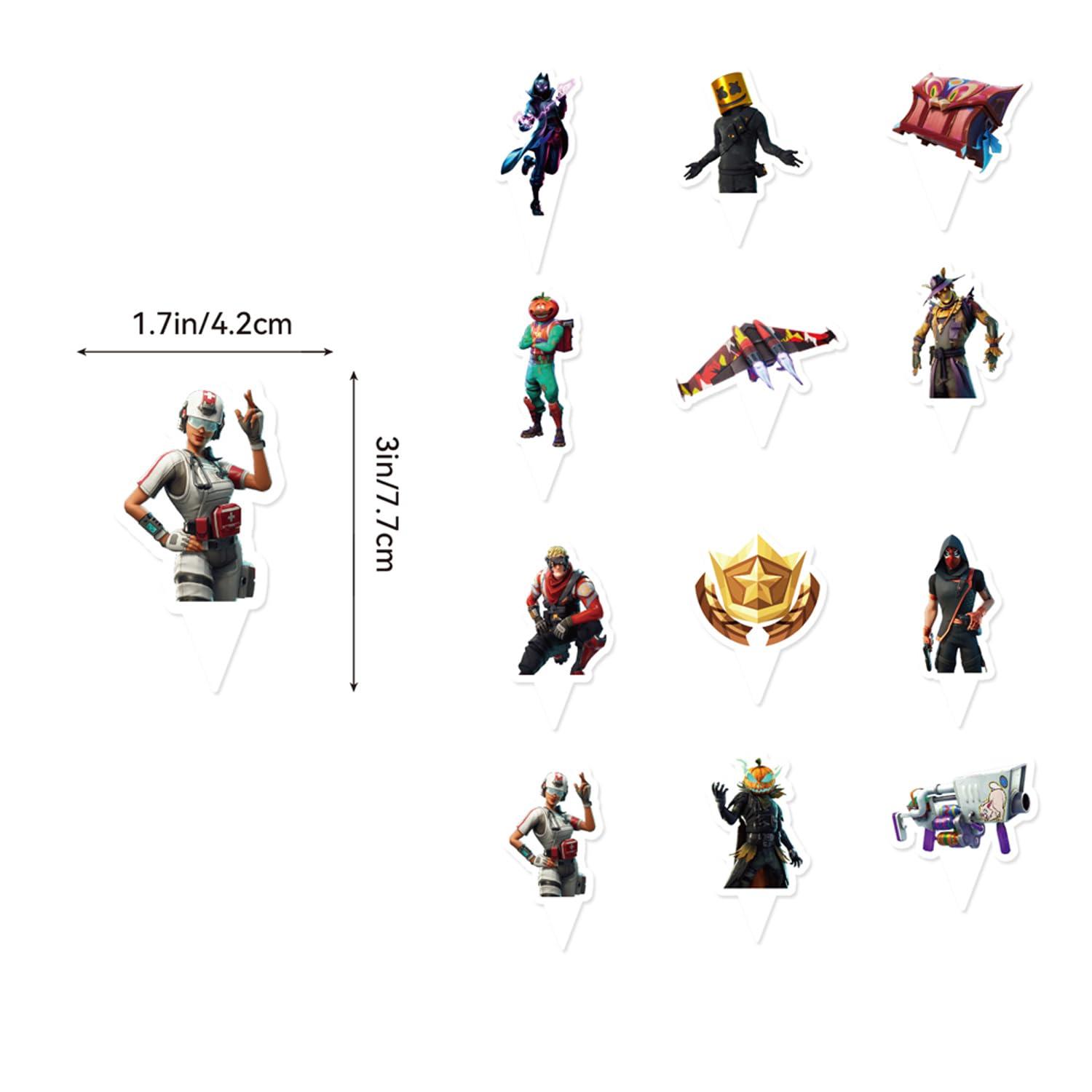 Video Game Party Supplies Gamer Birthday Decorations for boys Include Happy Birthday Banners, Cake Toppers, Cupcake Toppers,Balloons,Hanging Swirls Decorations - Image 6