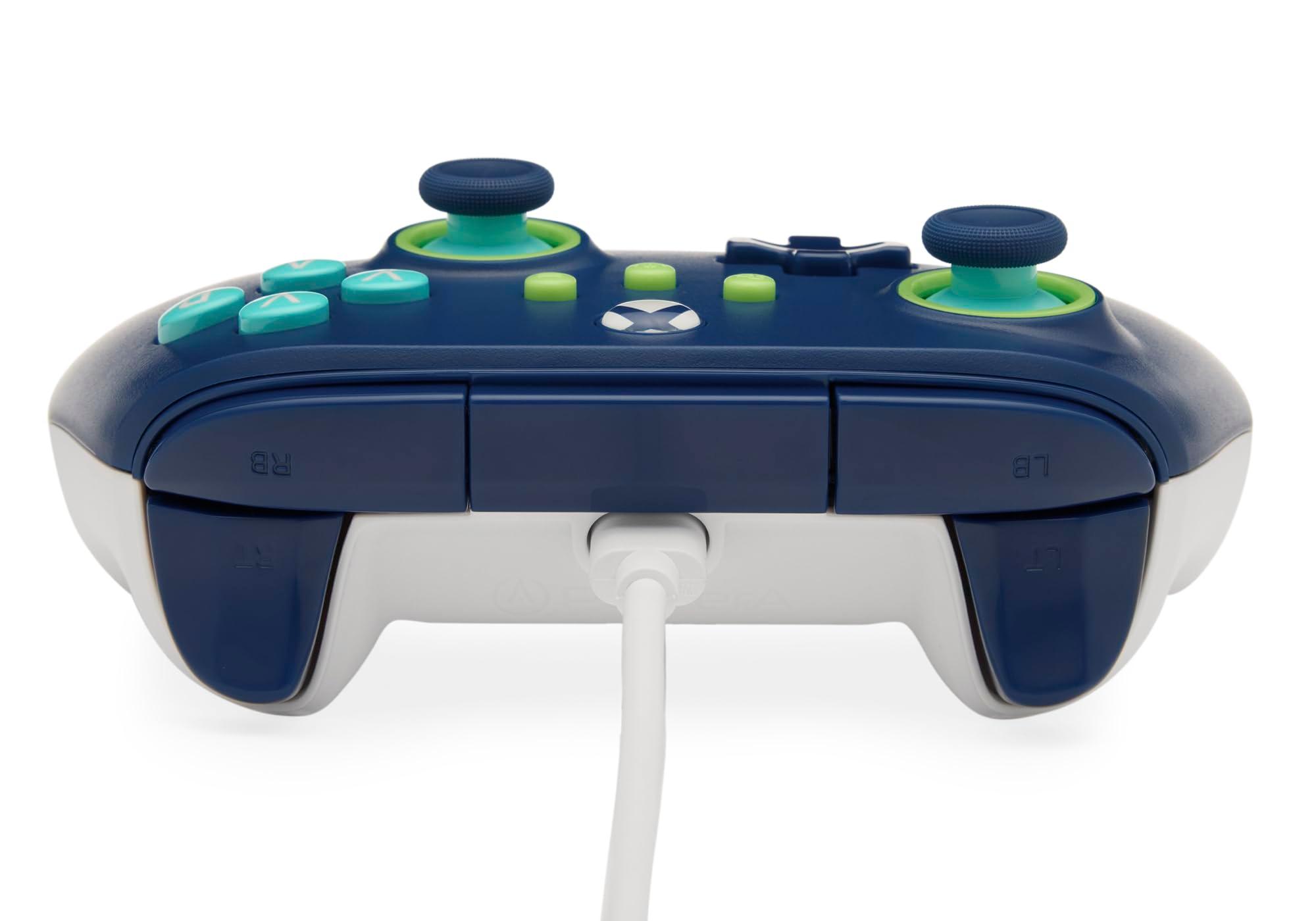 PowerA Wired Controller for Xbox Series X|S - Mariner Blue, gamepad, video game/gaming controller, works with Xbox One, Officially Licensed - Image 6