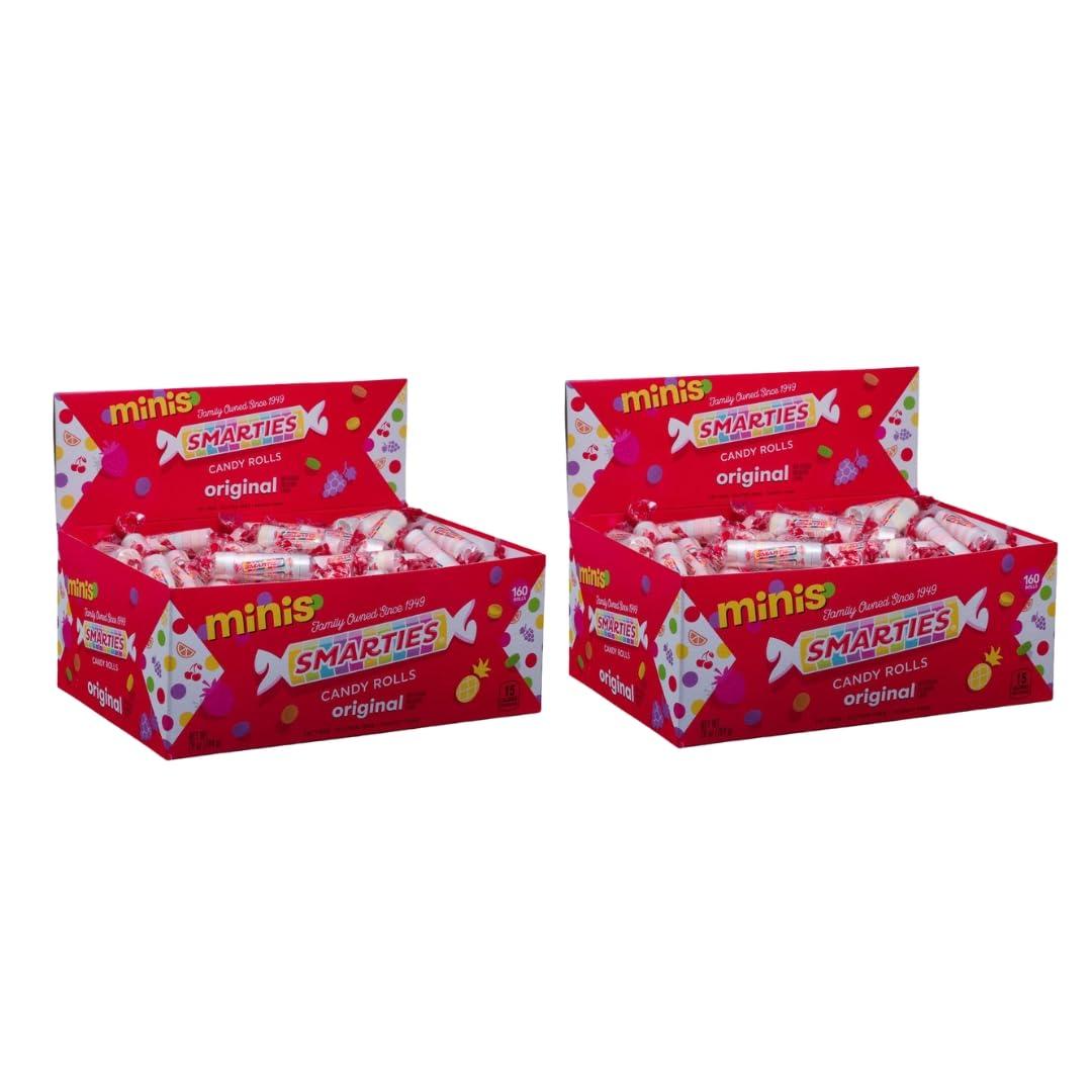 Smarties Candy Mini Rolls - Gluten & Vegan Free - Classic Sweetness From Family Owned Company Since 1949, Peanut & Dairy Free - Individually Wrapped Bulk Halloween Candy- 28oz (Pack of 2) - Image 1