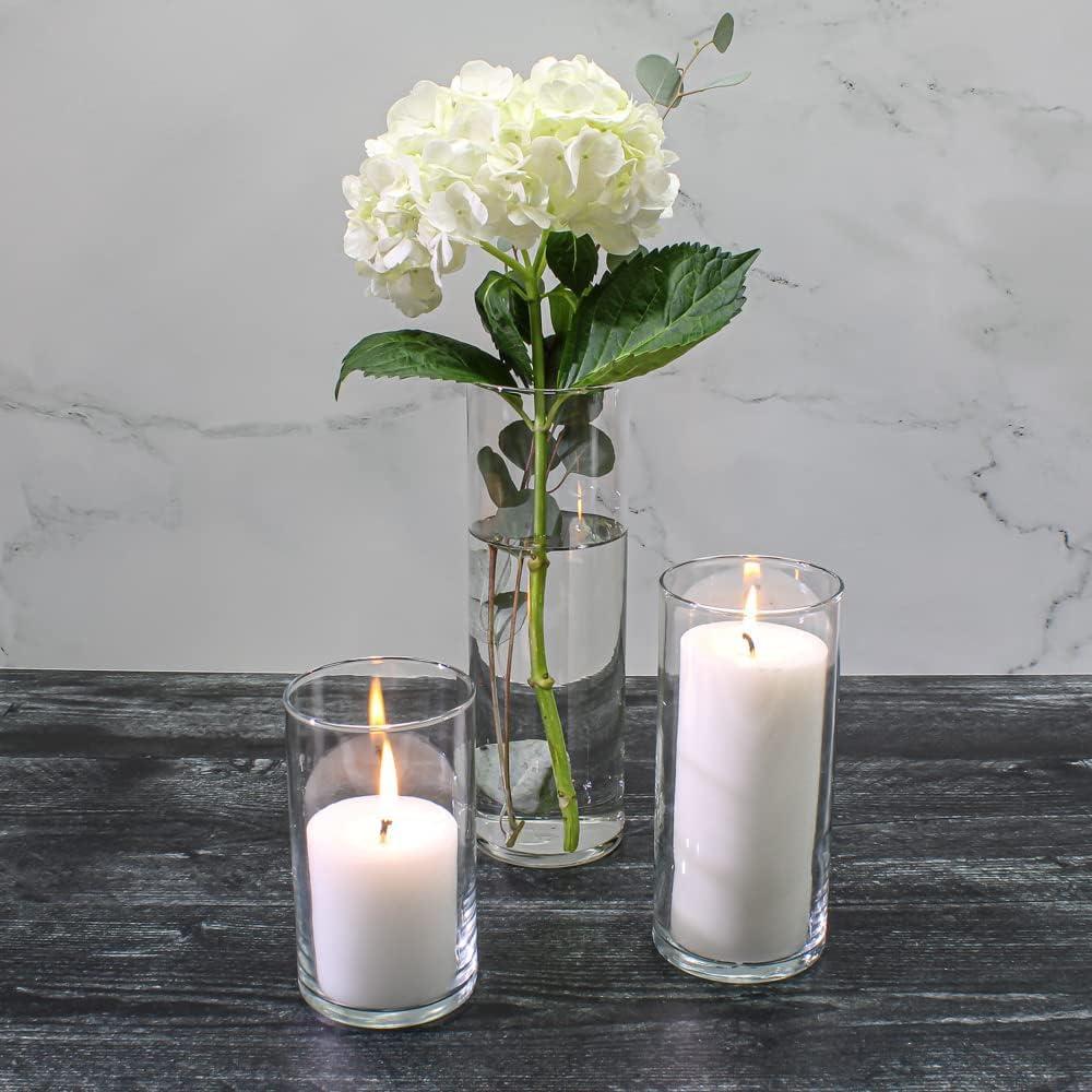 Eastland Glass Cylinder Vases 36 Pack. 7.5" | 9" | 10.5" Heights. Perfect Wedding Event Restaurant Church Decor - Image 4
