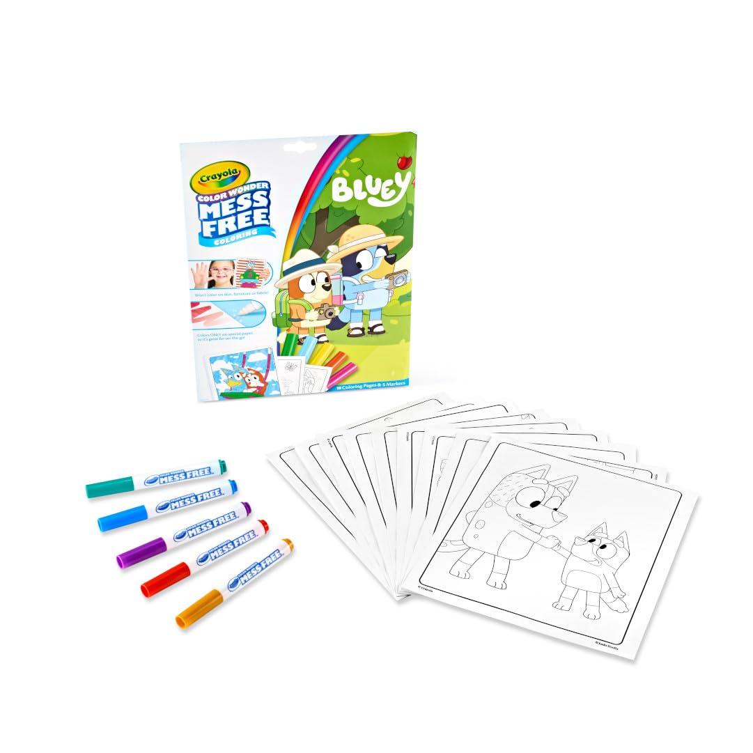 Crayola Bluey Color Wonder Coloring Set, 18 Bluey Coloring Pages, Mess Free Coloring for Toddlers, Bluey Toys, Gifts for Kids - Image 5