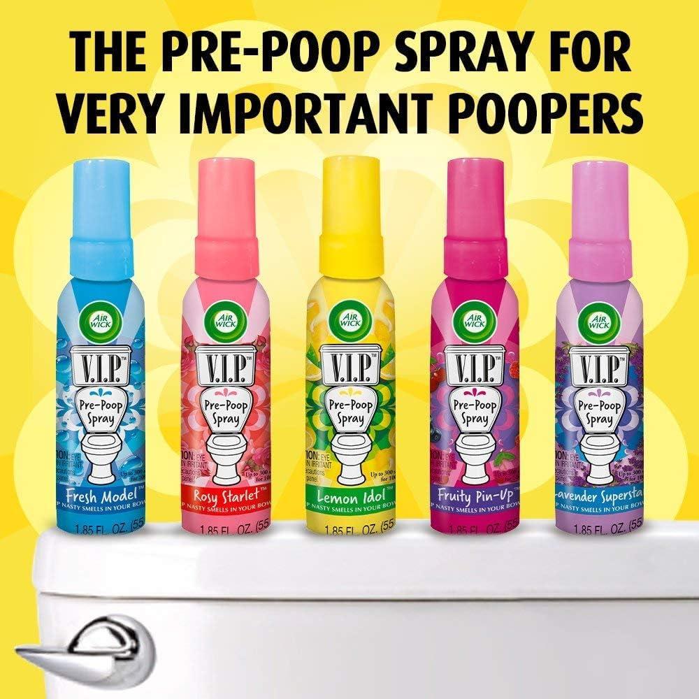 Air Wick V.I.P. Pre-Poop Toilet Spray | Fresh Model Scent | Contains Essential Oils | Travel size Air Freshener | Up to 100 uses - 1.85 Ounce (Pack of 6) - Image 6