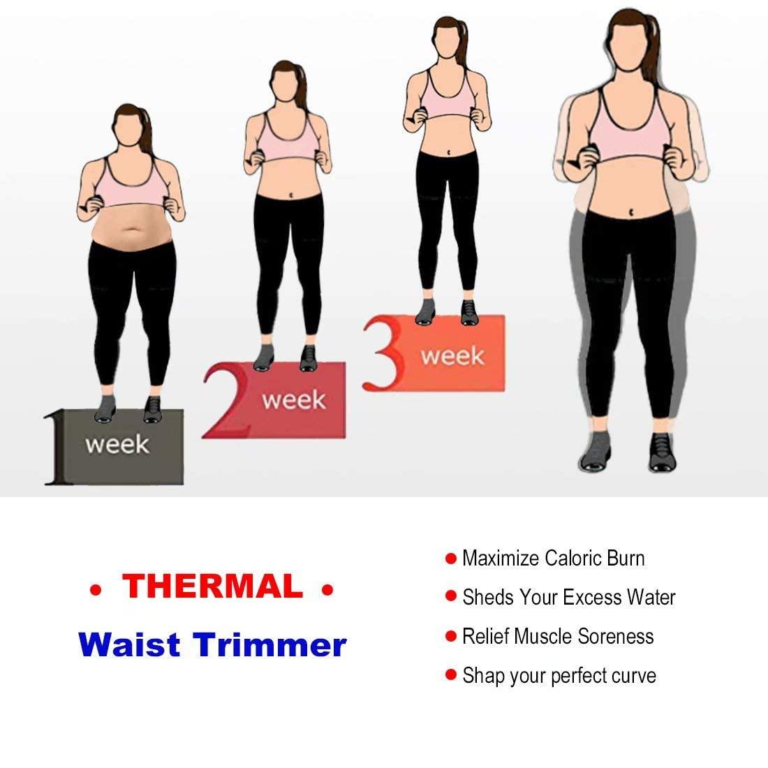 HOPLYNN Neoprene Sweat Waist Trainer Corset Trimmer Shaper Belt for Women - Image 6