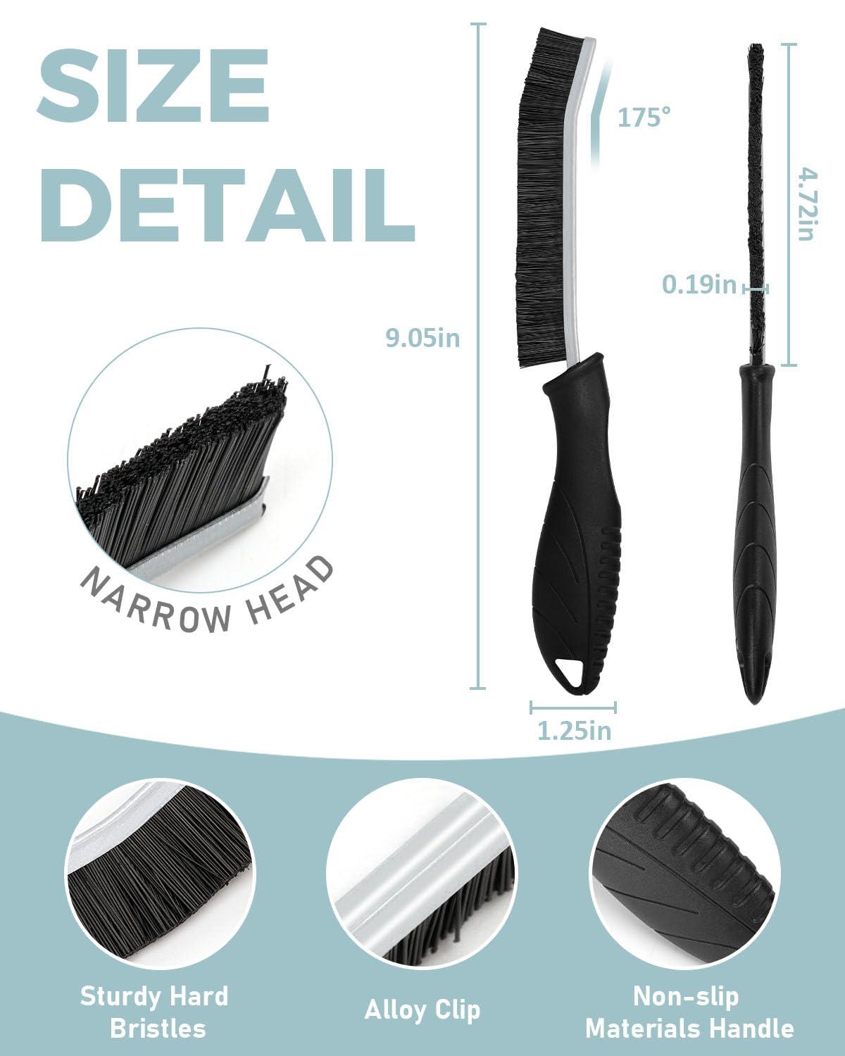 SXhyf Crevice Cleaning Brush - Grout Scrub Brush, House Cleaning Supplies, Gap Cleaning Tools, Home Essentials, Gifts for Women Men, Hard Bristle Crevice Cleaner Brush for Household Use, Bathroom - Image 2