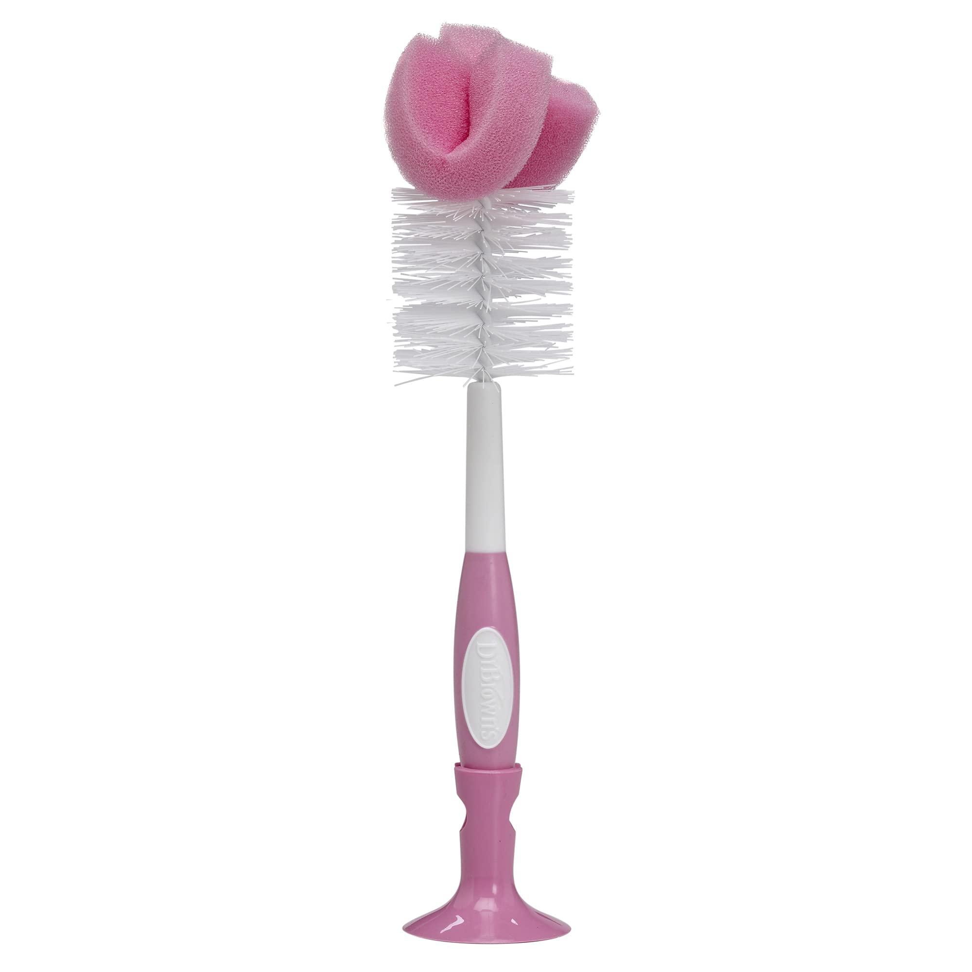 Dr. Brown's Natural Flow Anti-Colic Options+ Special Edition Pink Baby Bottle Gift Set with Soft Sippy Spout Transition Cup, Flexees Teether, Bottle Cleaning Brush and Travel Caps - Image 11