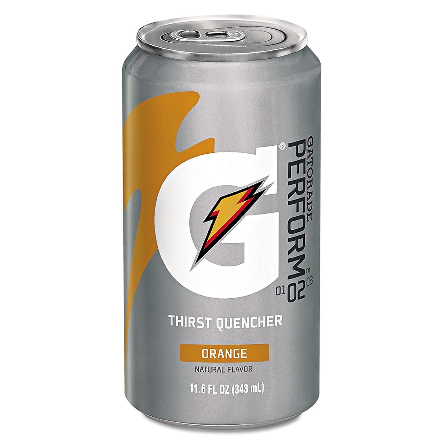 Gatorade Thirst Quencher, 24 Count, 11.6 oz Cans, Orange, 278.4 Fl Oz (Pack of 24) - Image 2