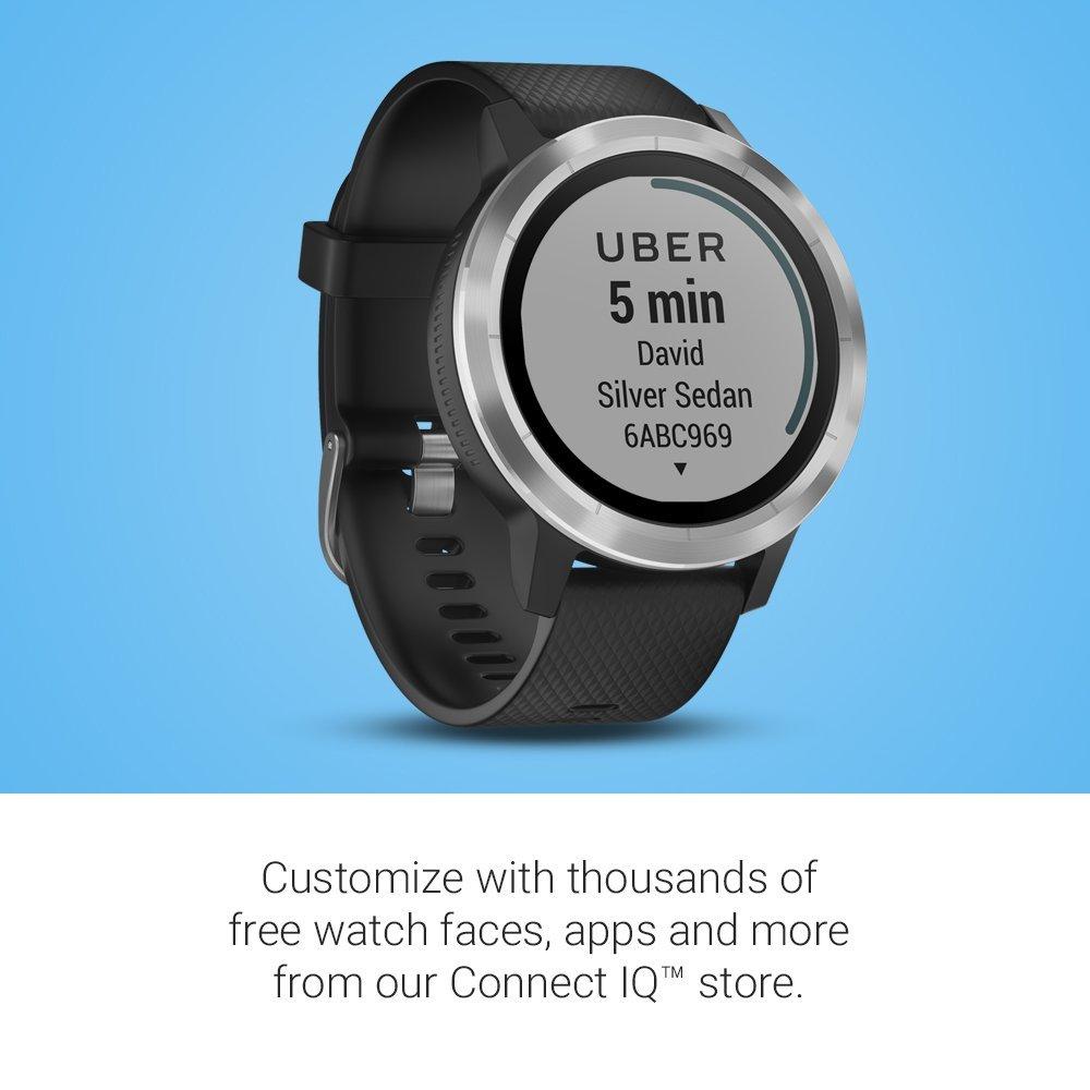 Garmin Vivoactive 3 GPS Smartwatch with Built-in Sports Apps - Black/Silver (Renewed) - Image 4