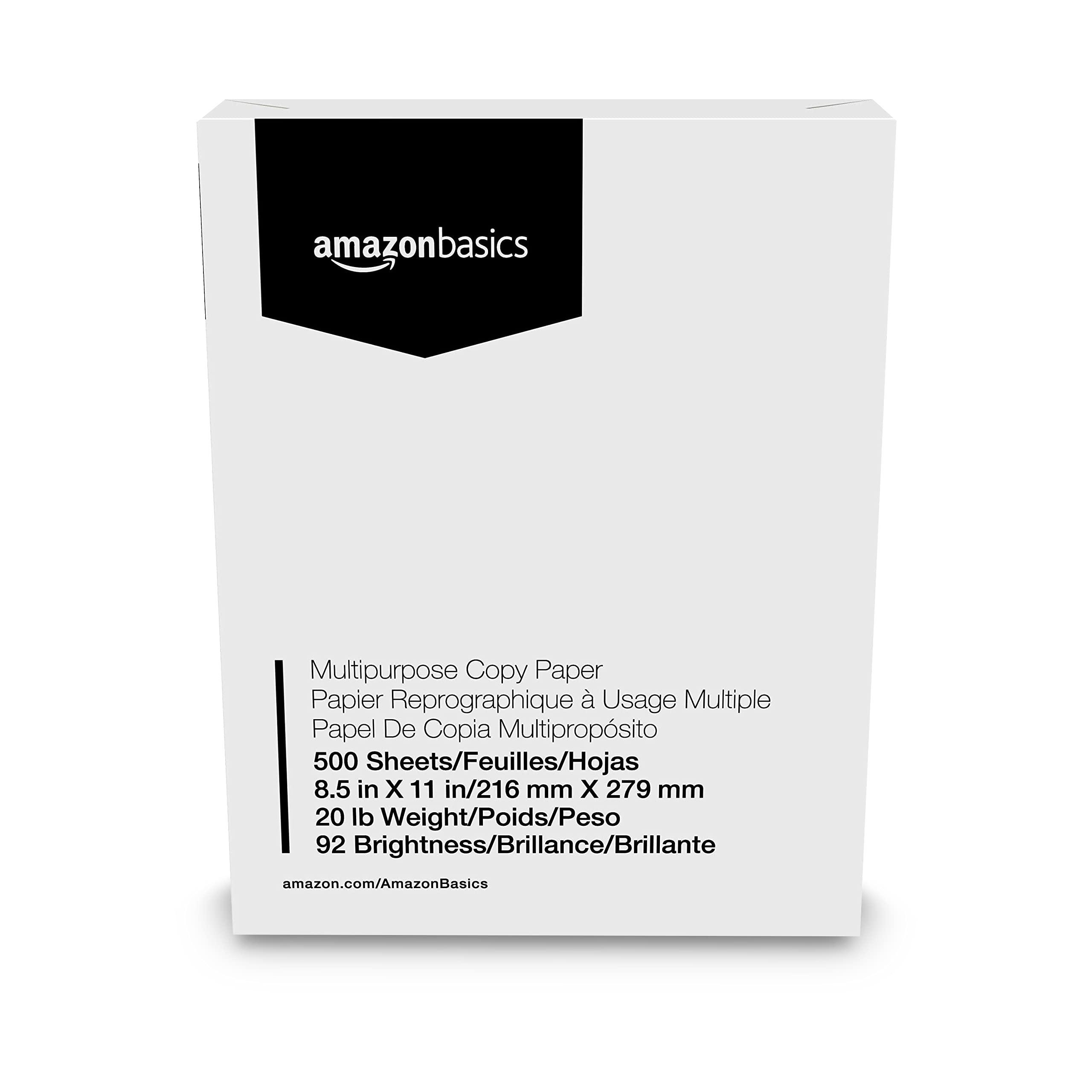 Amazon Basics Multipurpose Copy Printer Paper, 20 lb, 92 Bright, 8.5" x 11", White, 5 Reams, 2500 Sheets - Image 4