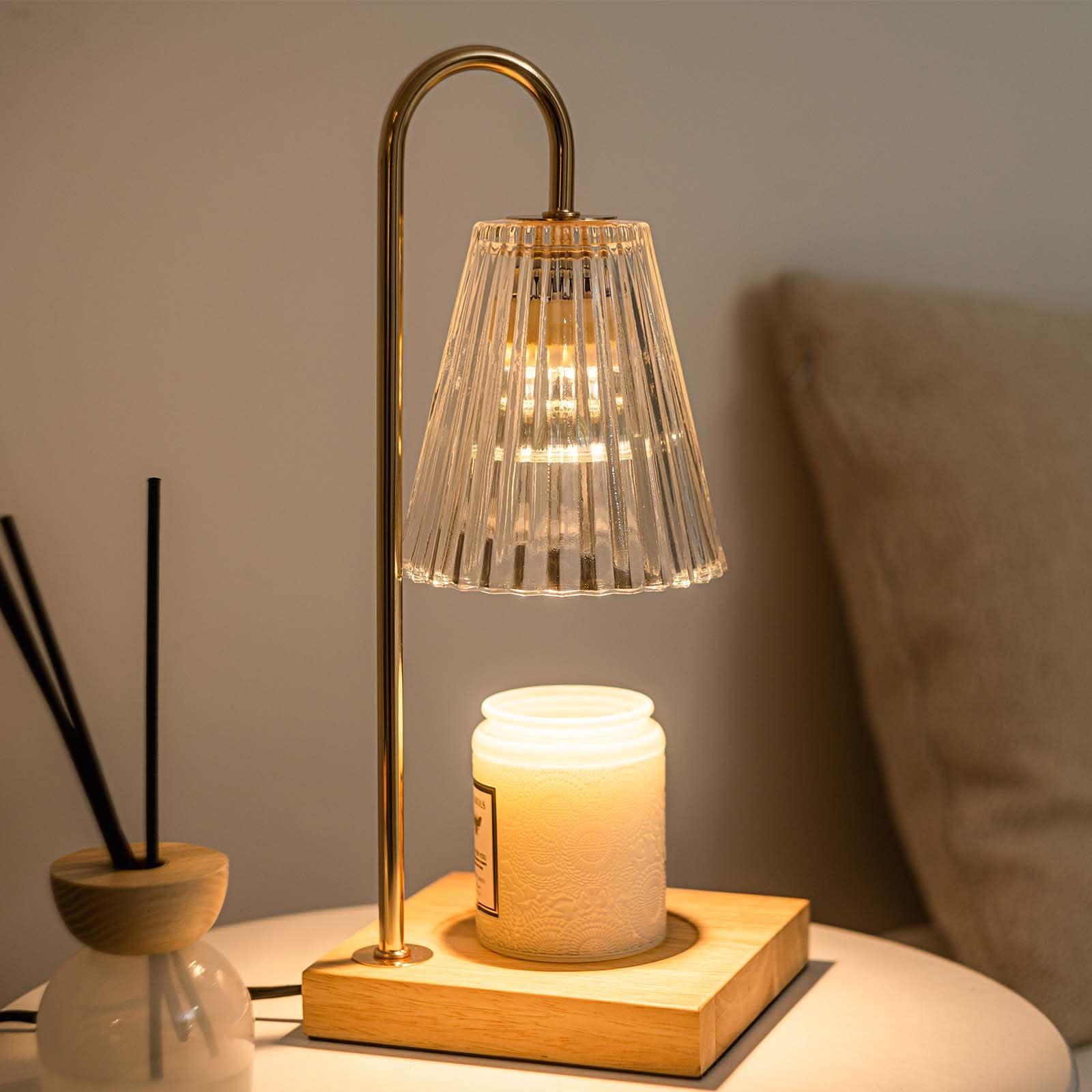 Marycele Candle Warmer Lamp with Timer Dimmer, Birthday Gifts for Mom Women Friend Sister, House Warming Gift New Home, Vintage Clear Wax Melt Warmer, Dorm Room Office Apartment Home Decor
