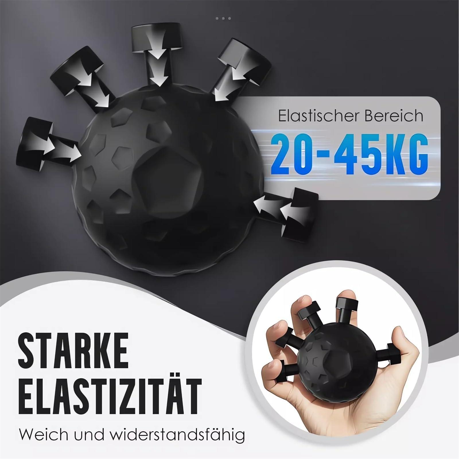 Glitzgrip Arm Builder 2025 New Hand Forearm Ball Strengthener and Finger Grip Exerciser Balls Wrist Strengthening Guitar Finger Gripper Strength Trainer Hand Squeezer Stretcher Extender Workout - Image 2