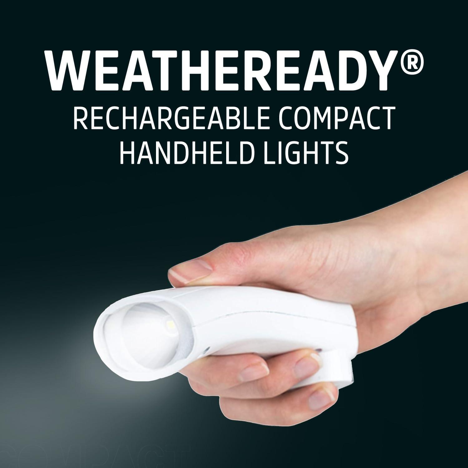 Energizer Weatheready Rechargeable Flashlights for Home, Pack of 3, Emergency Flashlight for Hurricane Supplies, Survival Kits, Power Outages, LED Flash Light with Convenient Plug-in Design - Image 2