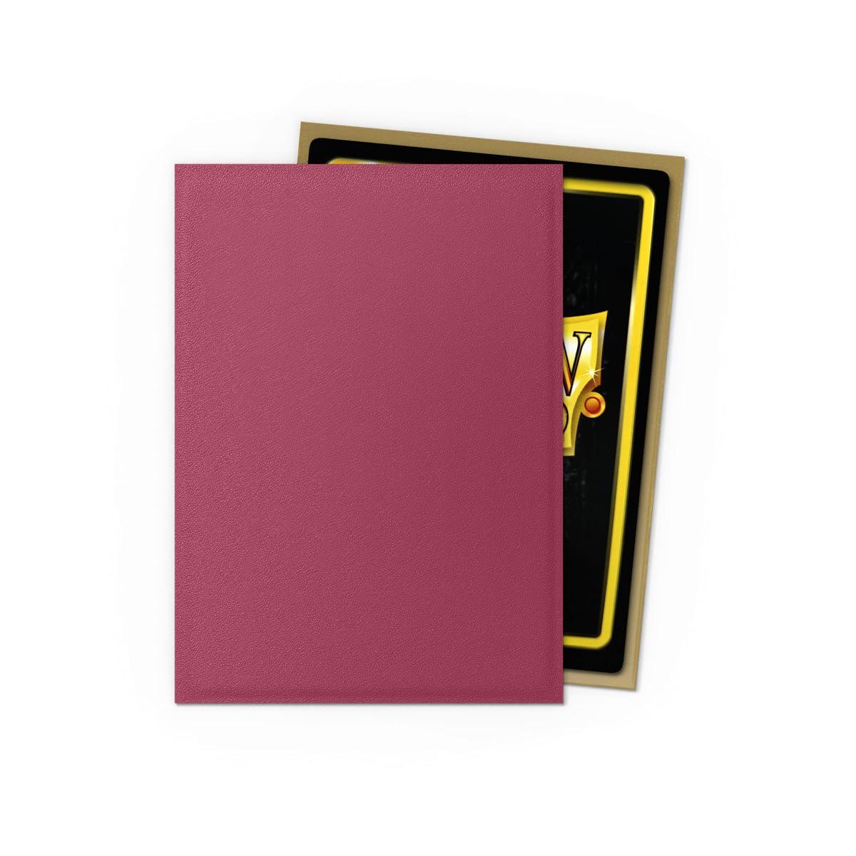 Dragon Shield | Matte Dual Standard Size Card Sleeves | 100 CT - Smooth & Tough Premium TCG Sleeves - Compatible with Pokemon, Flesh & Blood, One Piece & Magic The Gathering | Red/Gold