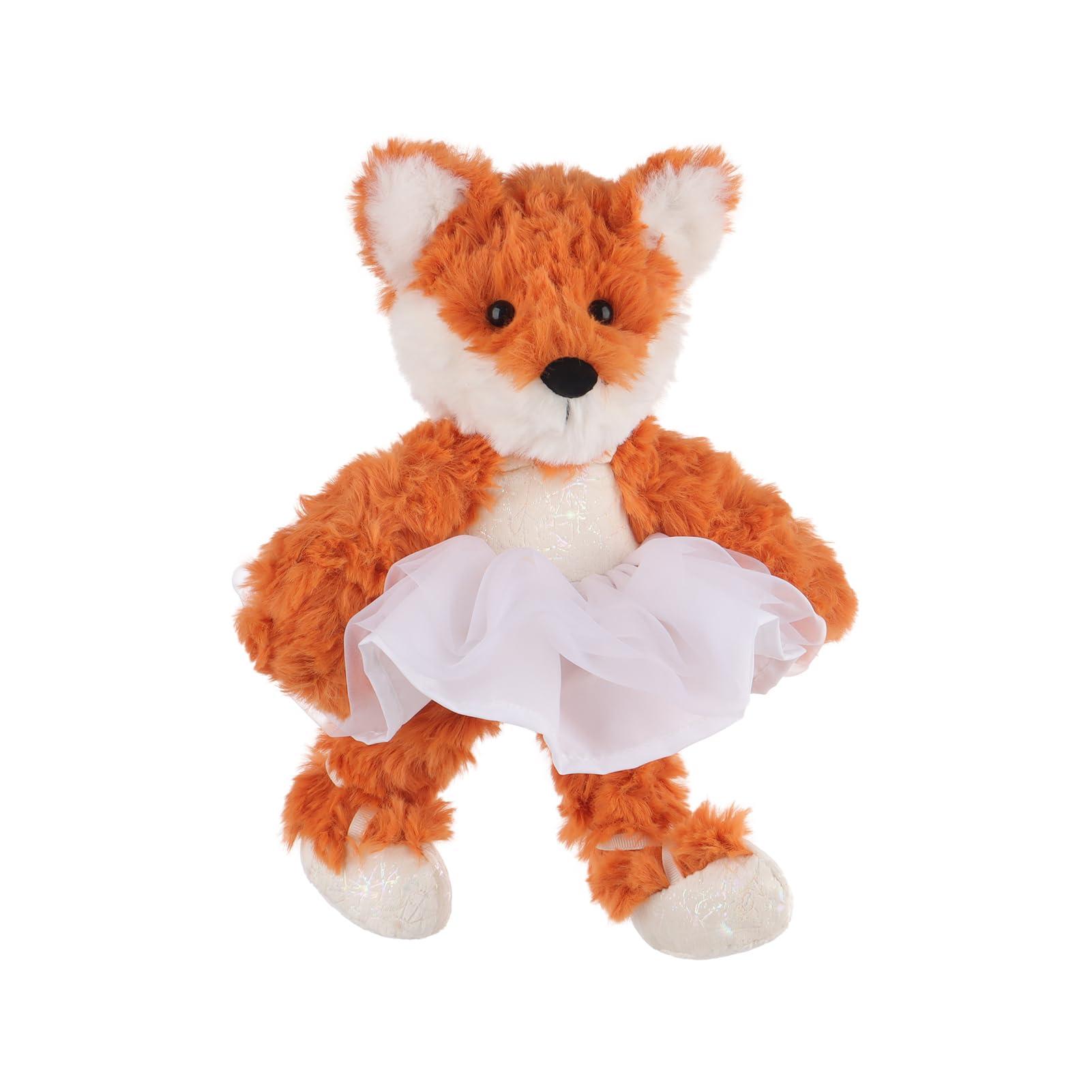 Apricot Lamb Ballet Fox Stuffed Animals for Kids, Soft Cute Plush Toys for Baby Girl and Boy, Fluffy Ballet Fox 6.7 Inches - Image 3