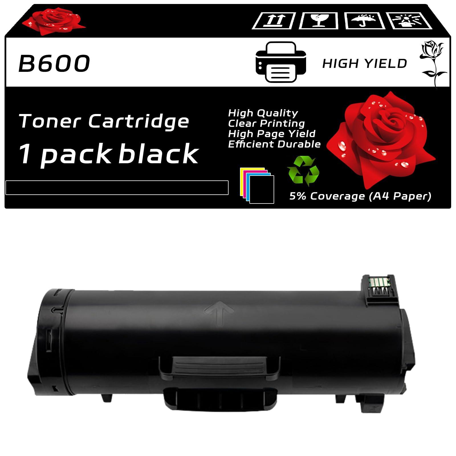 B600 Toner Cartridge Compatible for Xerox VersaLink B600DN B600DT B600DX B600DXF B600DXP Printers, with Chip, High Yield 26000 Pages, Clear Printing (Black)