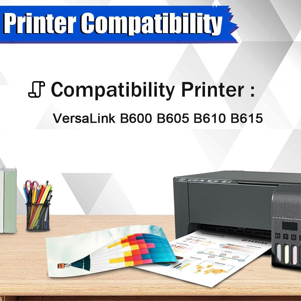 aauot B600 B605 Toner Cartridge Compatible 106R03944 Toner Cartridges Replacement for Xerox VersaLink B600 B605 B610 B615 Printer,1 Black-1 Pack - Image 2