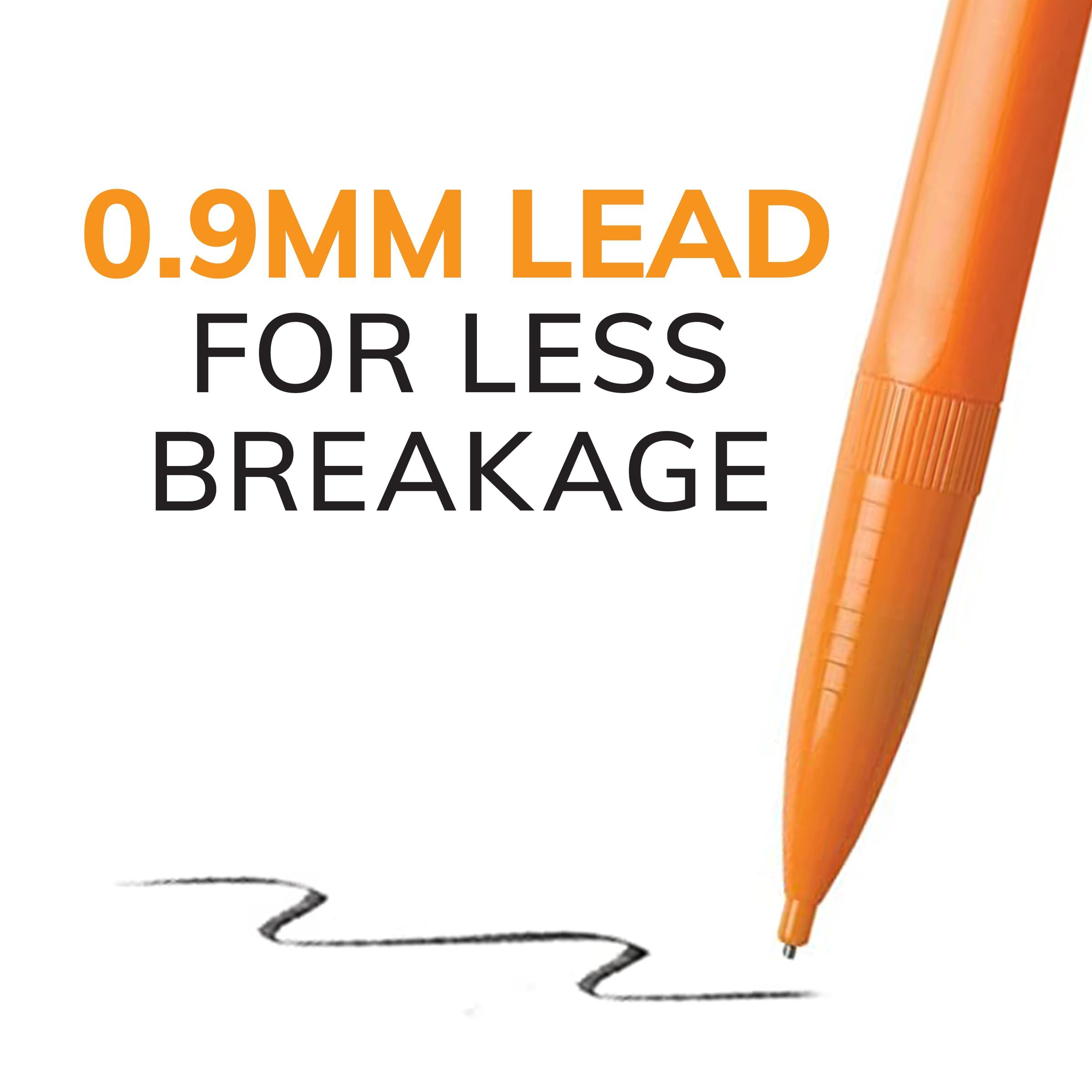 BIC Xtra-Strong Thick Lead Mechanical Pencil, With Colorful Barrel Thick Point (0.9mm), 24-Count Pack, With Erasers (MPLWP241) - Image 4
