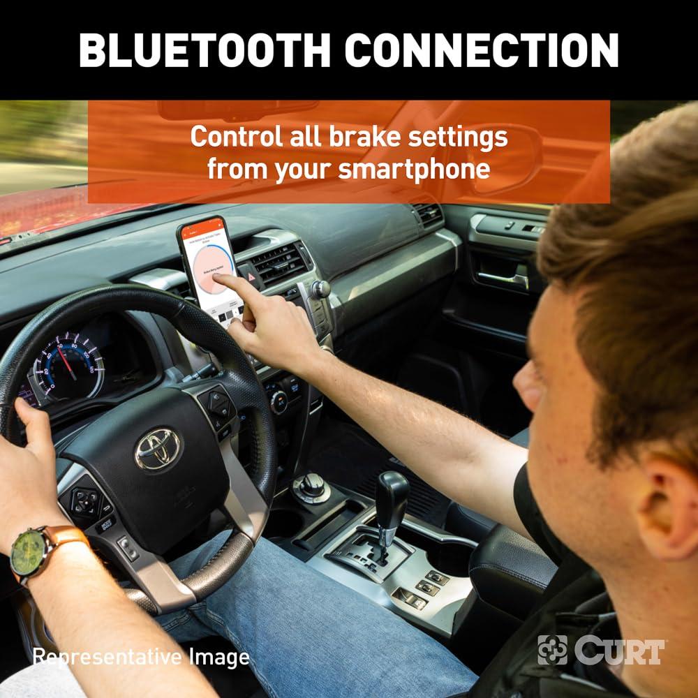 CURT 51190 Echo Under-Dash Electric Trailer Brake Controller with Bluetooth-Enabled Smartphone Connection, Proportional, Plastic - Image 5