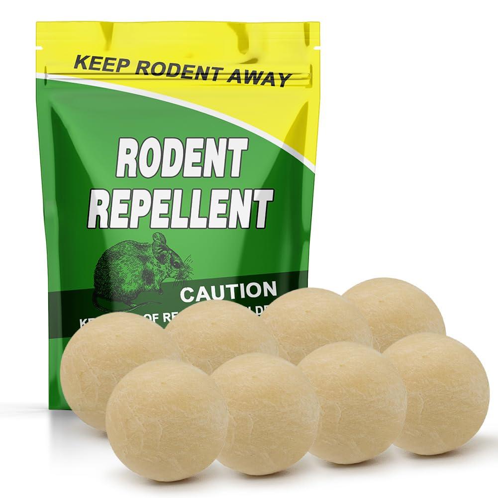Rodent Repellent, Mouse Repellents Outdoor, Natural Mice Repellent Indoor,Peppermint Oil to Repel Mice and Rats, Keep Mice Away, Rat Repellent for House,Rat Deterrent Indoor,Get Rid of Mice-8P