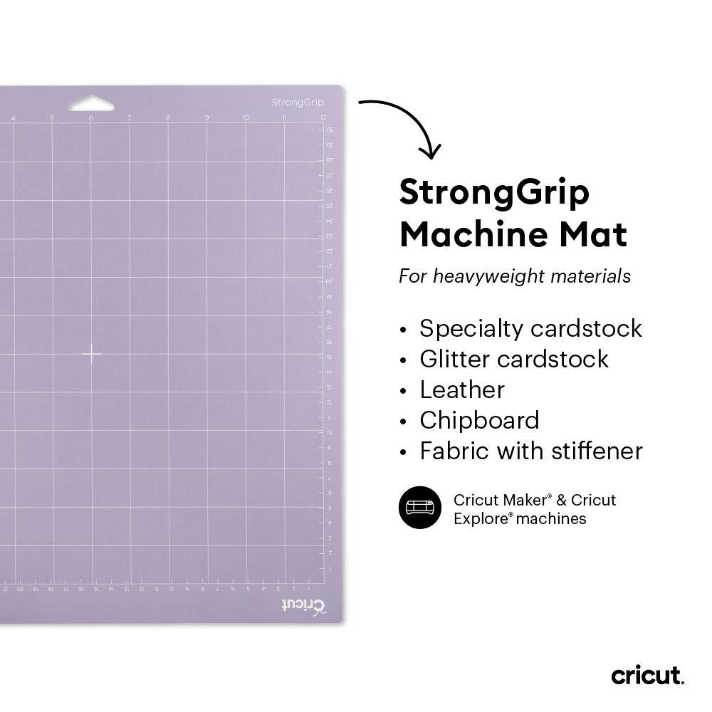 Cricut Variety Pack(1 StrongGrip, 1 LightGrip, 1 StandardGrip) Adhesive Cutting Mat 12"x12", Cutting Mat Maker Explore, Use with Light, Medium, & Heavy-Weight Materials, (3CT) - Image 4