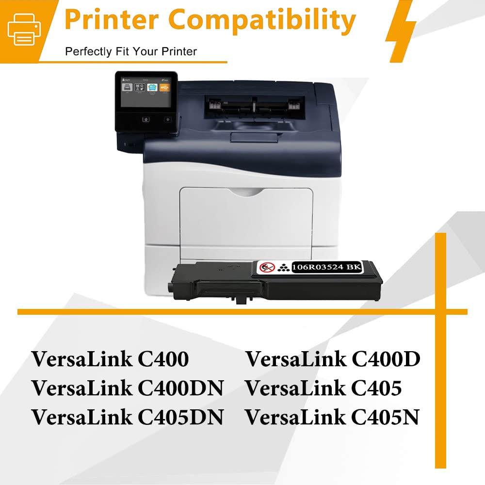 VersaLink C405 C400 Black Extra High Capacity Toner Cartridge (21,600 Pages) Replacement for Xerox 106R03524 VersaLink C400 C405 Printer Toner, 2 Pack - Image 2