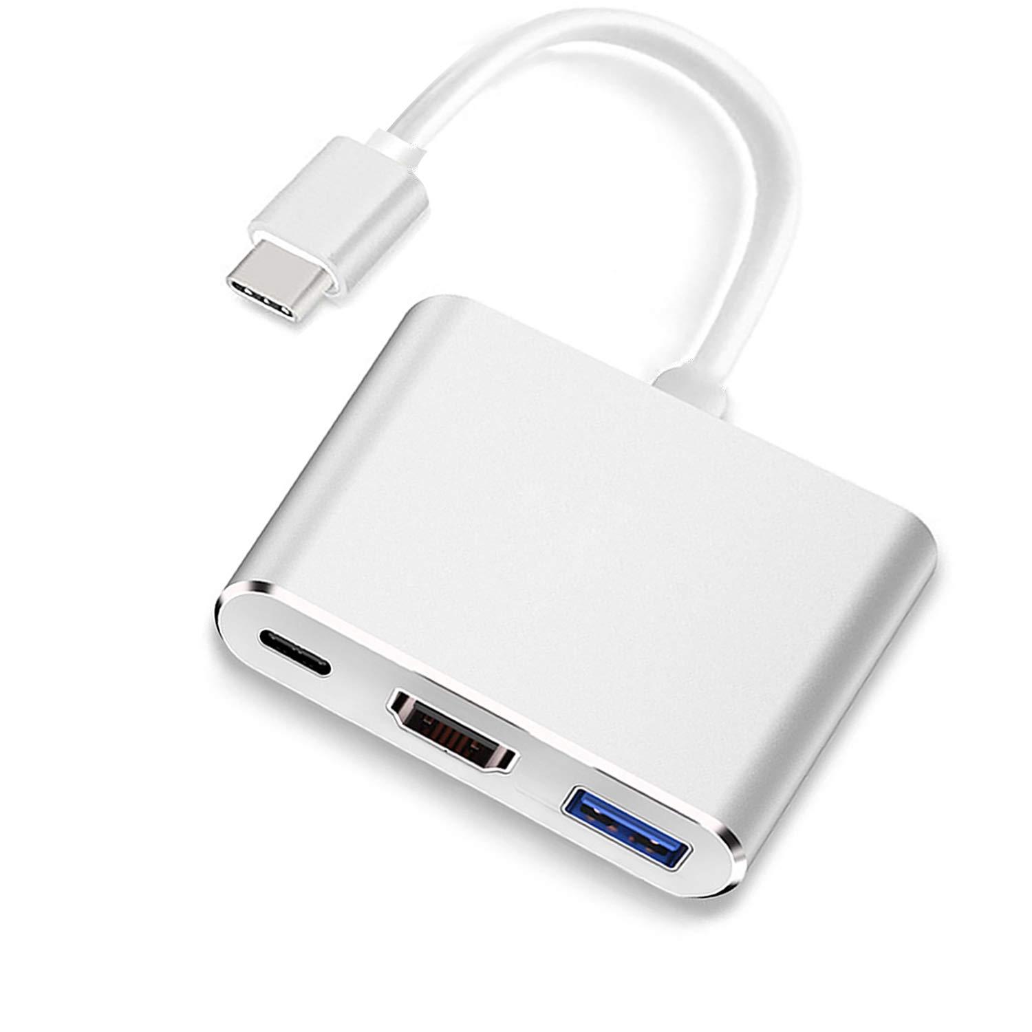 USB-C to HDMI Adapter (Supports 4K / 30Hz) - Type- C 3 in 1 Converter Cable for 2017/2018 MacBook Pro, MacBook, Mac Pro, iMac, Chromebook, & More USB 3.0 Type-C Devices - Image 3