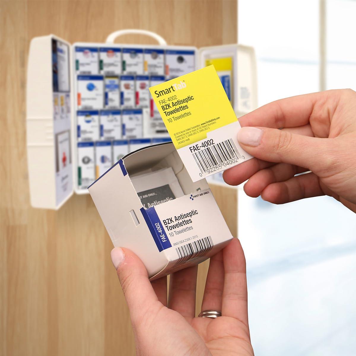 First Aid Only 1000-FAE-0103 SmartCompliance 50-Person OSHA Compliant First Aid Kit for Business, Large Plastic First Aid Cabinet with Medications, 245 Pieces - Image 7