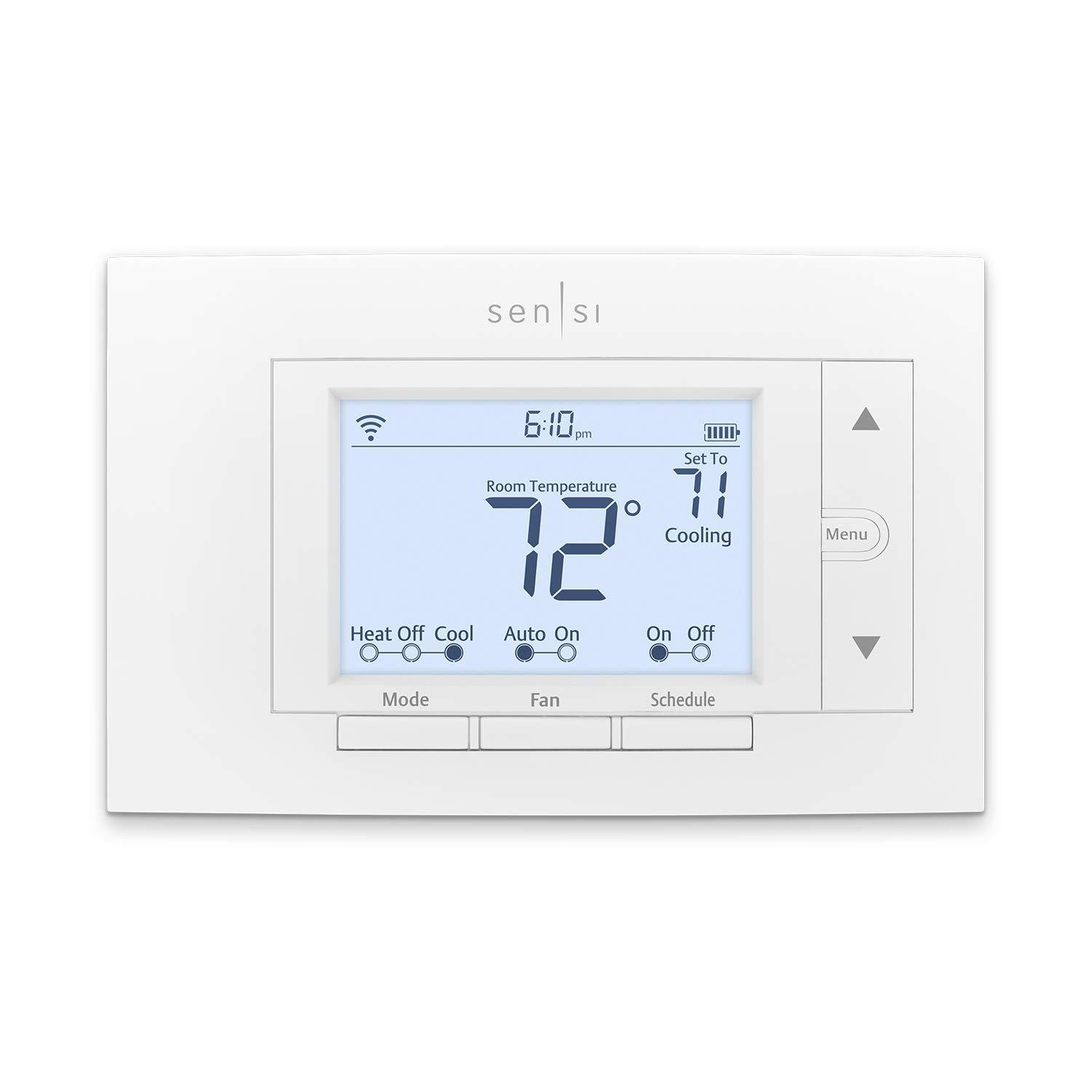 Emerson Sensi Wi-Fi Smart Thermostat for Smart Home, Pro Version, Works with Alexa, Energy Star Certified, (1F87U-42WF)