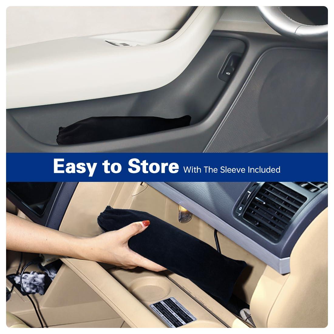 2025 Windshield Sun Shade Umbrella, Foldable Car Umbrella Sunshade with UV Block Car Front Window (Heat Insulation Protection) for Auto Windshield Covers Trucks Cars (Large) - Image 4