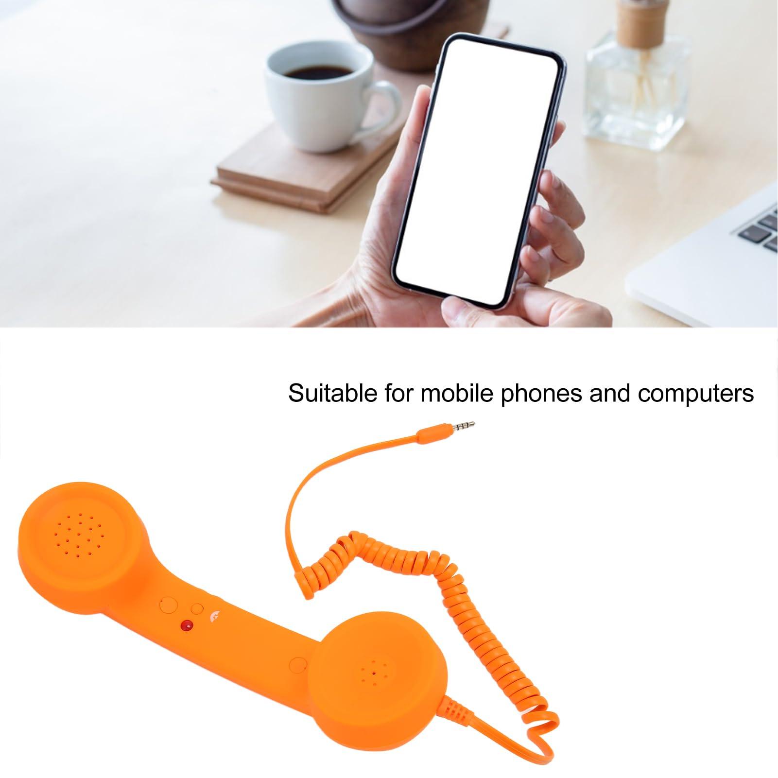 Retro 3.5mm Telephone Handset for Cellphone - Radiation Proof Old Phone Receiver, Handheld Headset for Cell Phone - Image 6