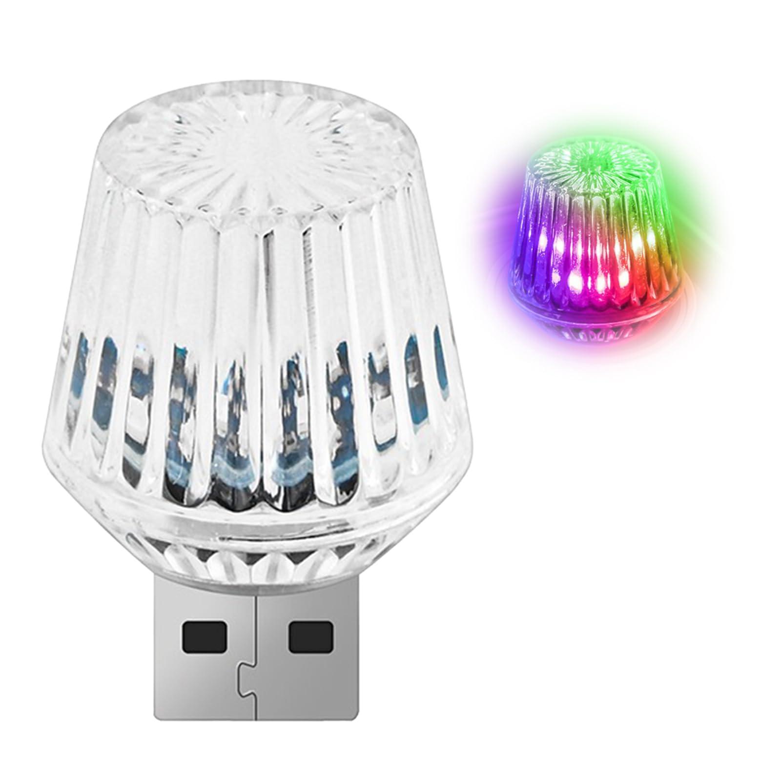 1 Pcs USB Star Sky Lamp for Cars,New Car USB Night Light, USB Led Car Interior Atmosphere Lights, Plug and Play, Used for Most Cars, Trucks, Suvs, Hallway,Party, Bedroom（ Romantic Gradient）