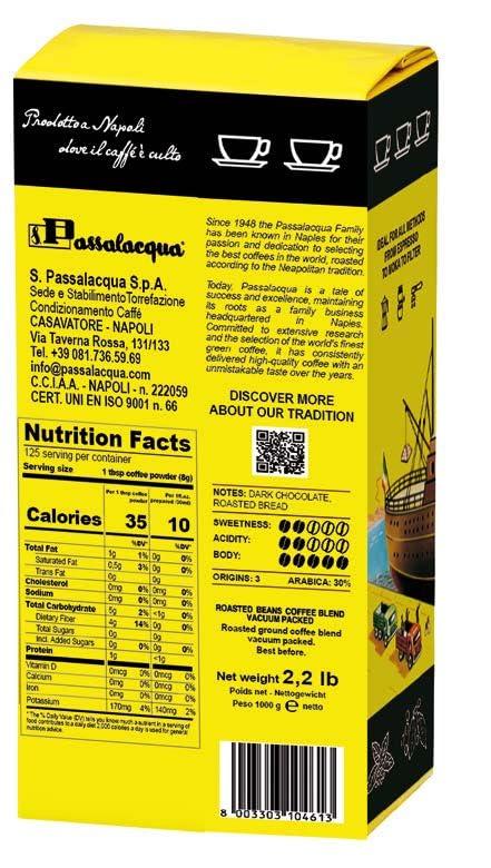 Passalacqua Ibis Redibis 30% Arabica Coffee Beans - Medium Dark Roast - Image 2