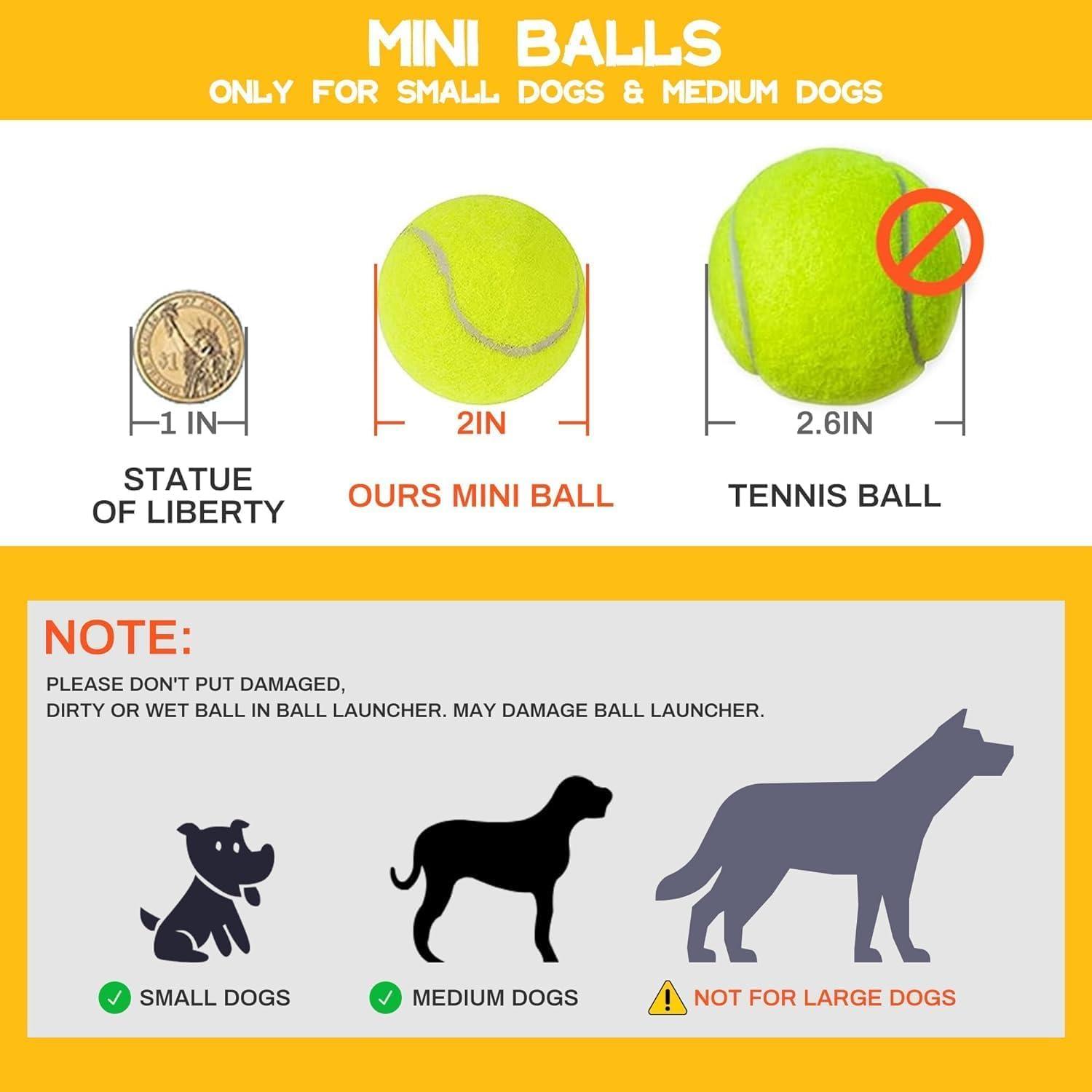 Best Automatic Ball Launcher for Dogs, USB Rechargeable Power - Indoor & Outdoor Dog Ball, Interactive Dog Fetch Tennis Ball Launcher Machine Toy for Small and Medium Dogs Comes with 3 Tennis Balls - Image 3
