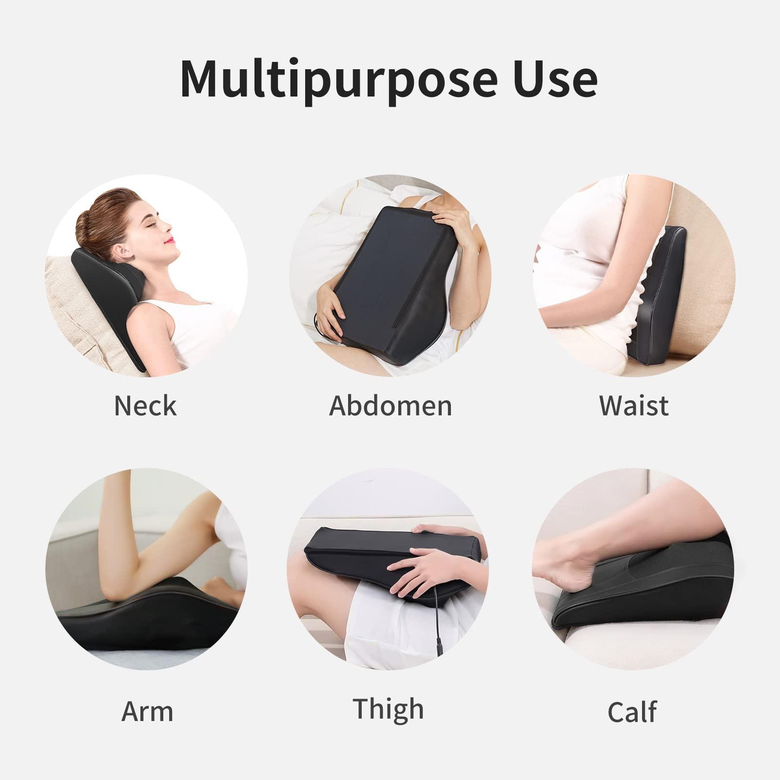 Boriwat Back Massager with Heat, 3D Kneading Massage Pillow for Back, Neck, Shoulder, Leg Pain Relief Deep Tissue, Gifts for Women Men Mom Dad, FSA HSA Eligible - Image 6