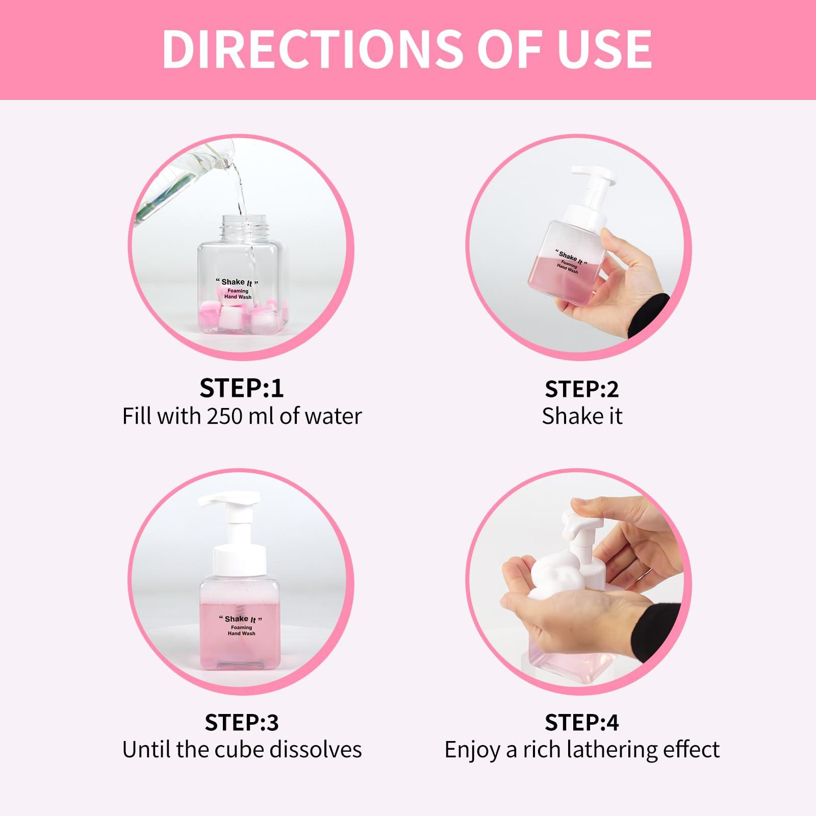 YUCO Scented Foaming Hand Wash Effective Clean Hands, Eliminate Odor Retain Fragrance, Gentle Hand Care, Liquidless Packaging No Leaking Outdoor Travel Essentials (1 Bottle 250ML, 8.4OZ, Floral Ocean) - Image 4