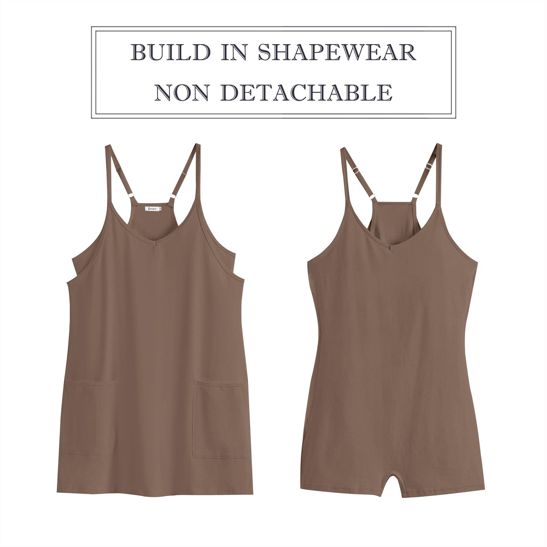 ANRABESS Women Athletic Dress Summer Tennis Workout Active Sports Mini Romper Dress Built in Shorts Travel Vacation Clothes - Image 6
