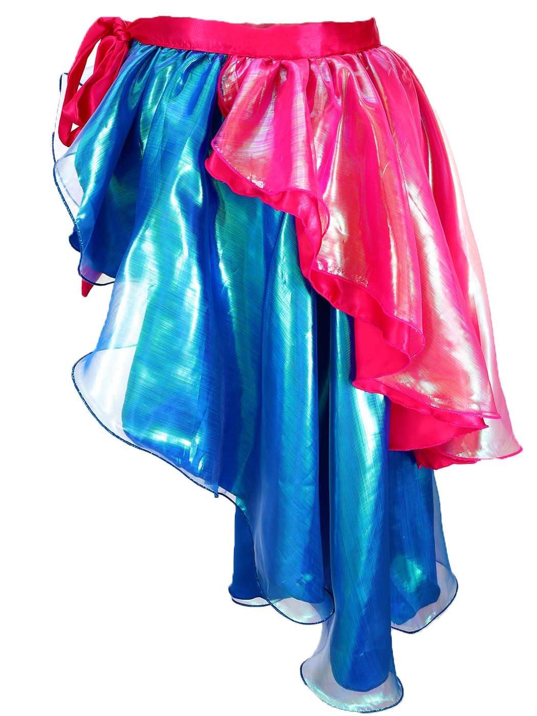TWINKLEDE Shiny Fariy Bustle Tie on Belly Dance Skirt Maxi Hip Scarf Latin Festival Party Costume for Adult Girls - Image 8