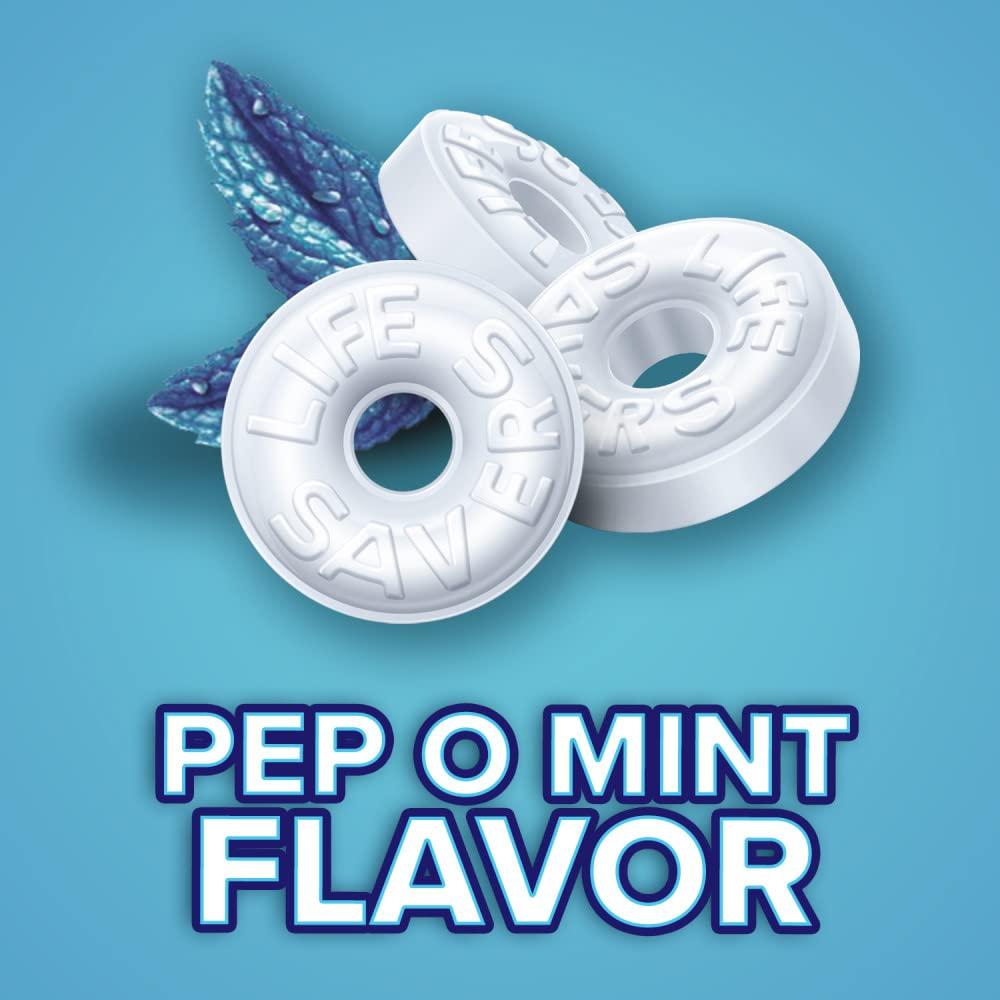 LIFE SAVERS Pep-O-Mint Peppermint Hard Candy Individually Wrapped, Party Size Bulk Hard Candy, 44.93 oz Bag - Image 5