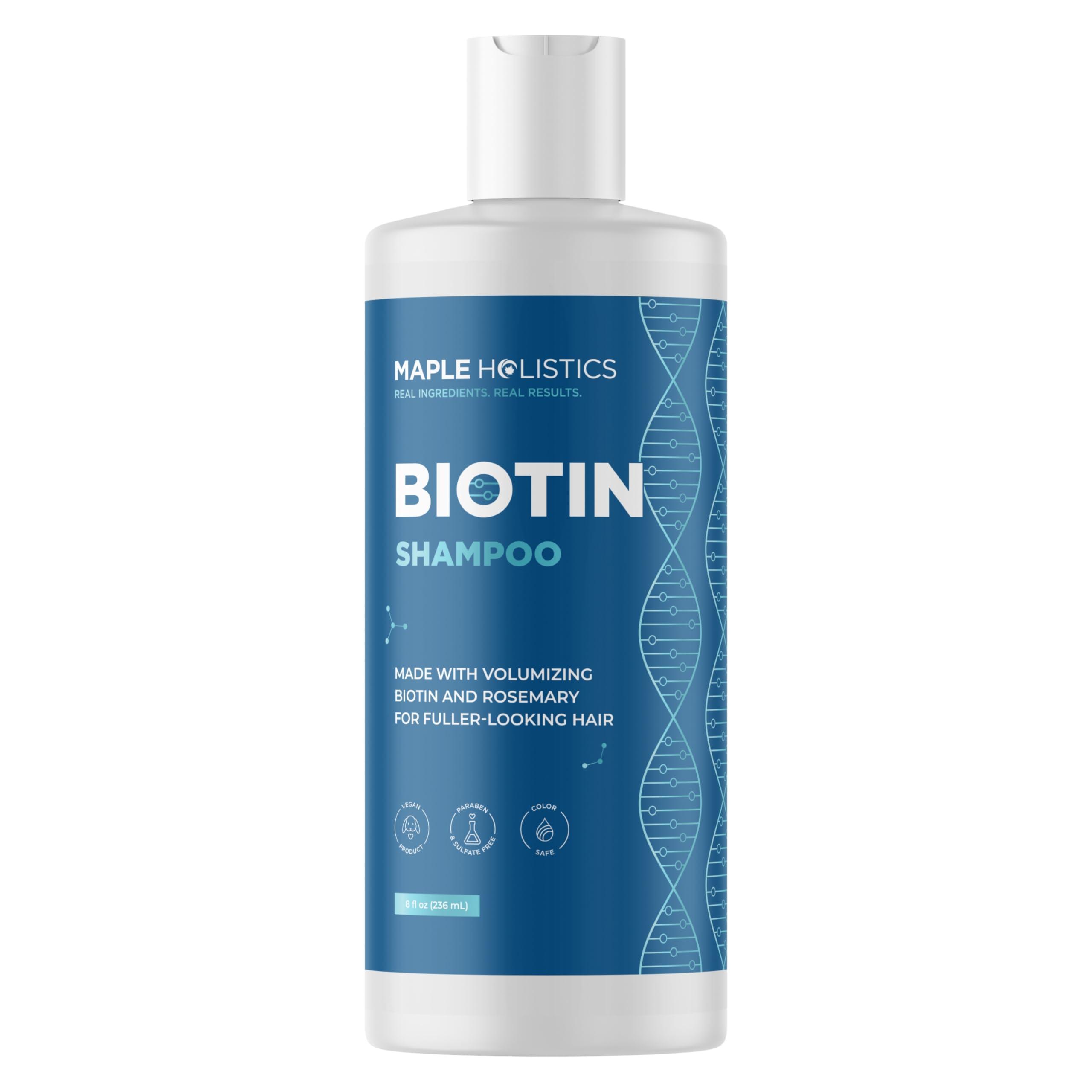 Rosemary and Biotin Shampoo for Thinning Hair - Vegan Volumizing Shampoo for Fine Hair with B Vitamins Argan Oil & Tea Tree Essential Oil - Paraben Silicone and Sulfate Free Vegan Formula (8 Fl Oz) - Image 9